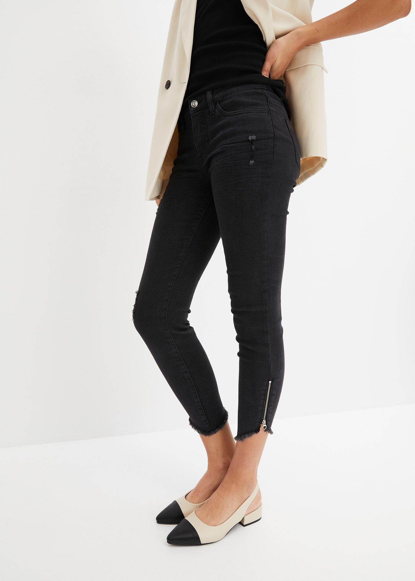 Dżinsy Skinny, mid waist ze stretchem - Bonprix