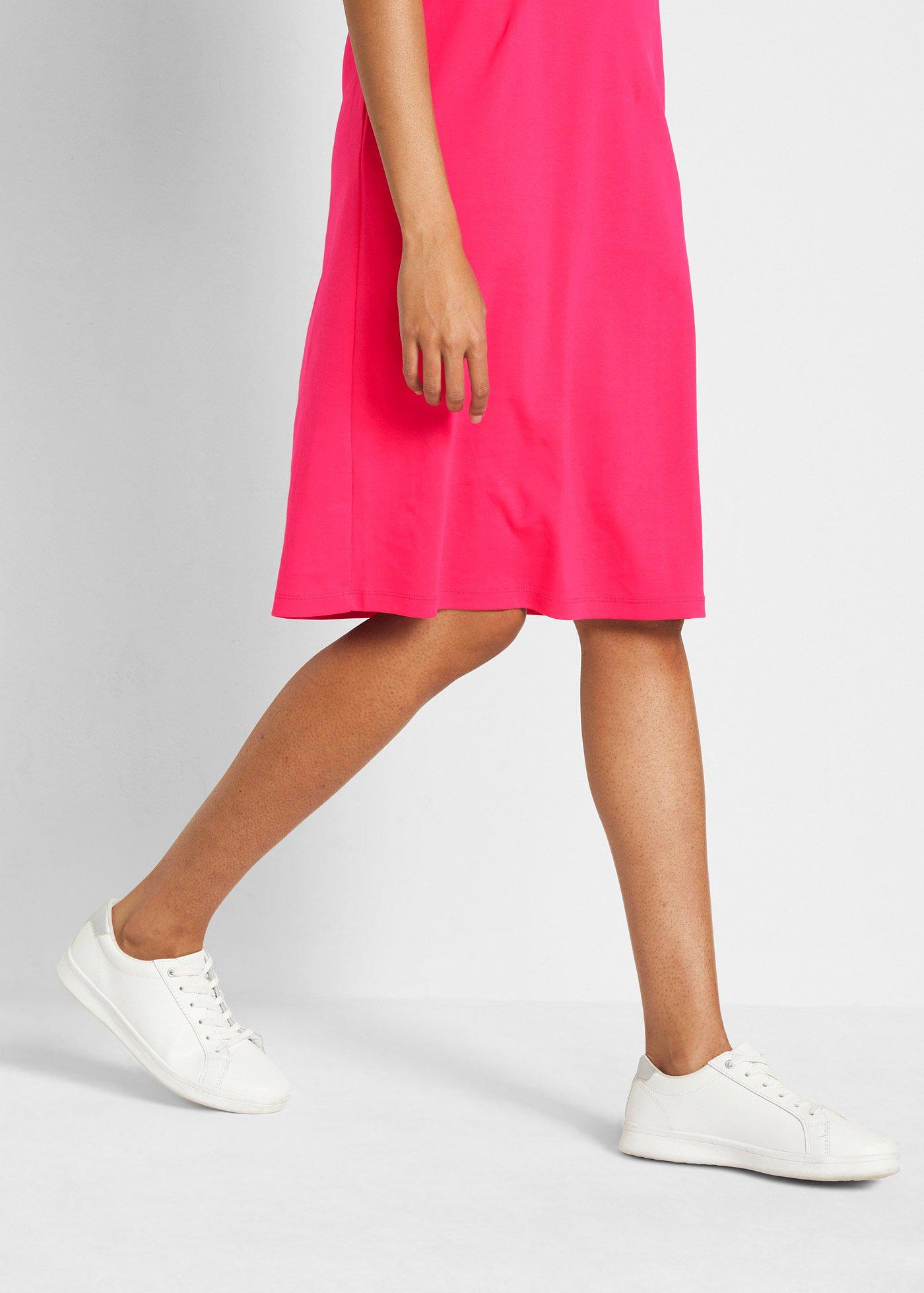 Sukienka shirtowa oversized (2 szt.), z czystej bawełny - Bonprix