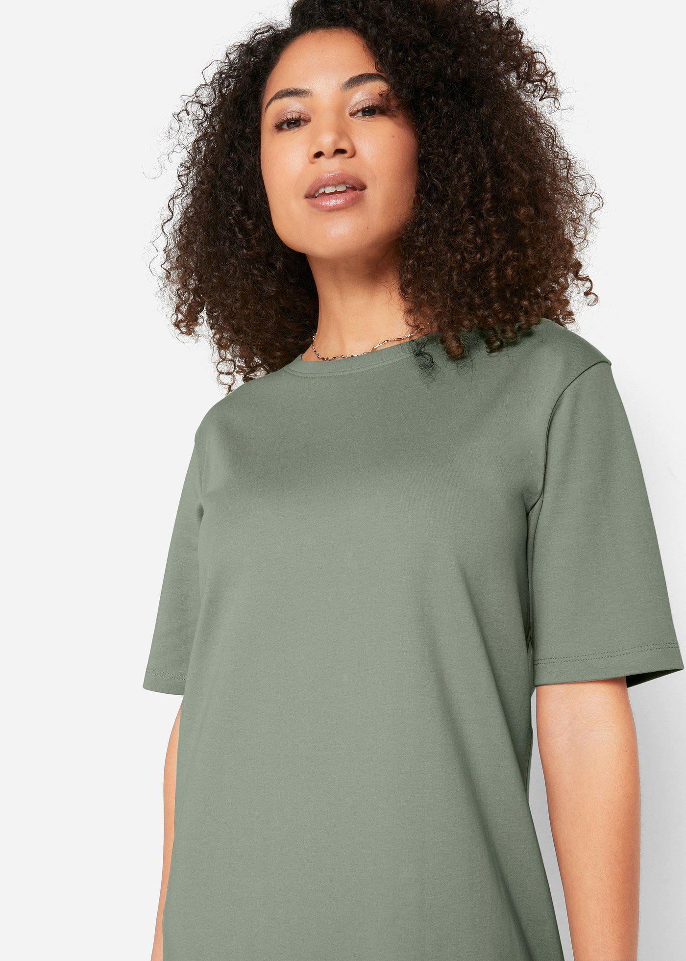 Sukienka shirtowa oversized (2 szt.), z czystej bawełny - Bonprix