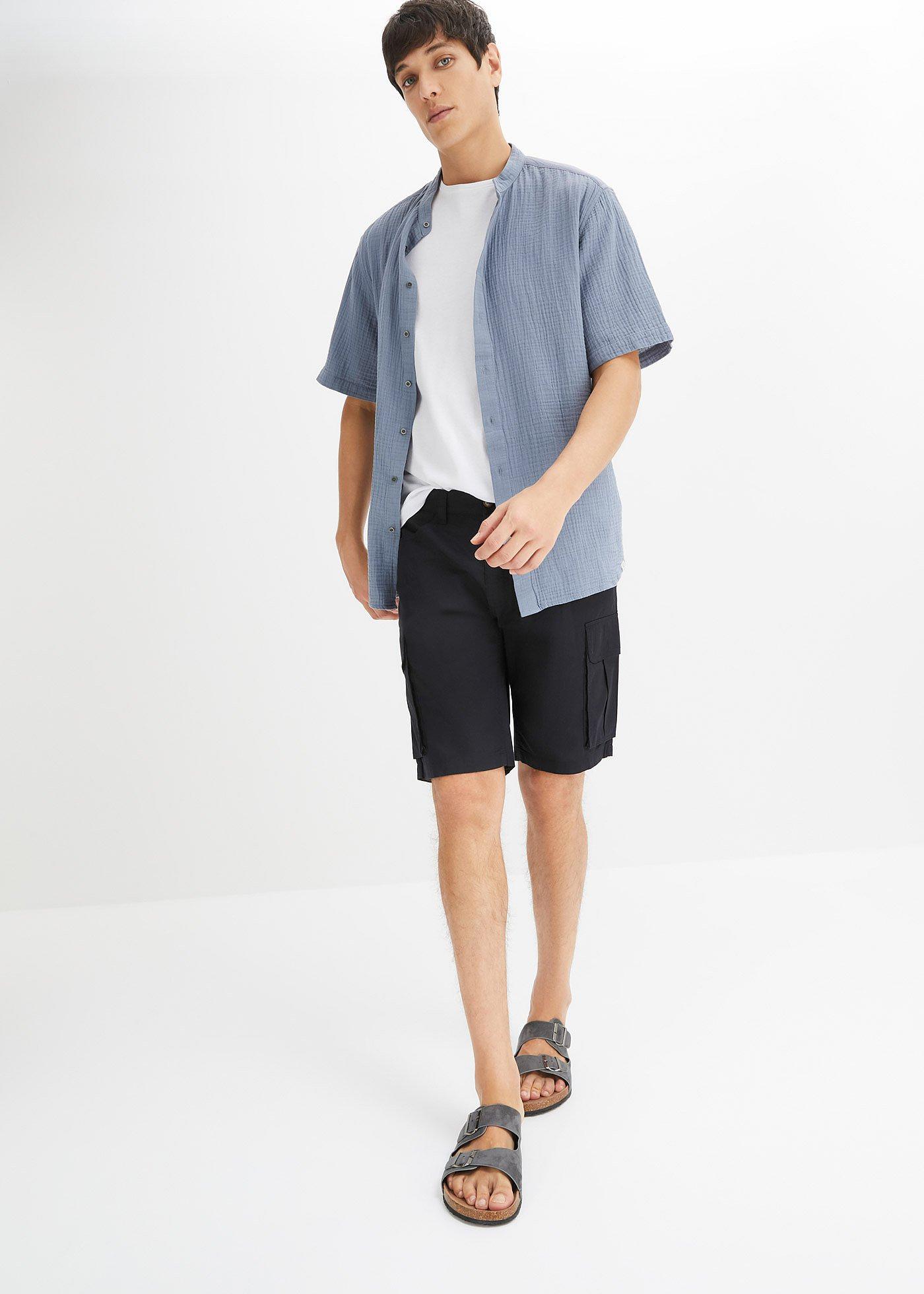 Bermudy bojówki ze stretchem, regular fit - Bonprix