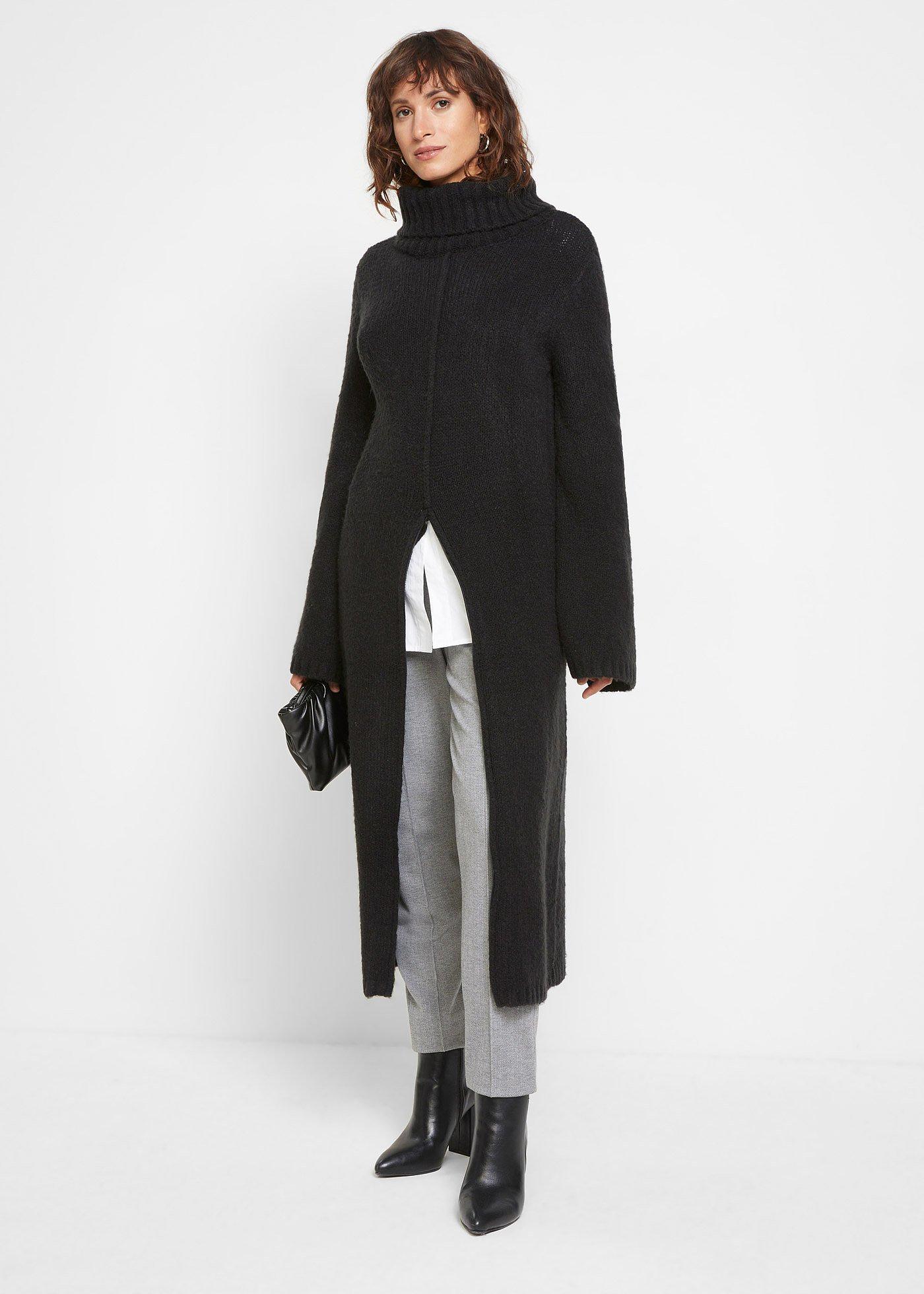 Długi sweter do noszenia na różne sposoby - Bonprix