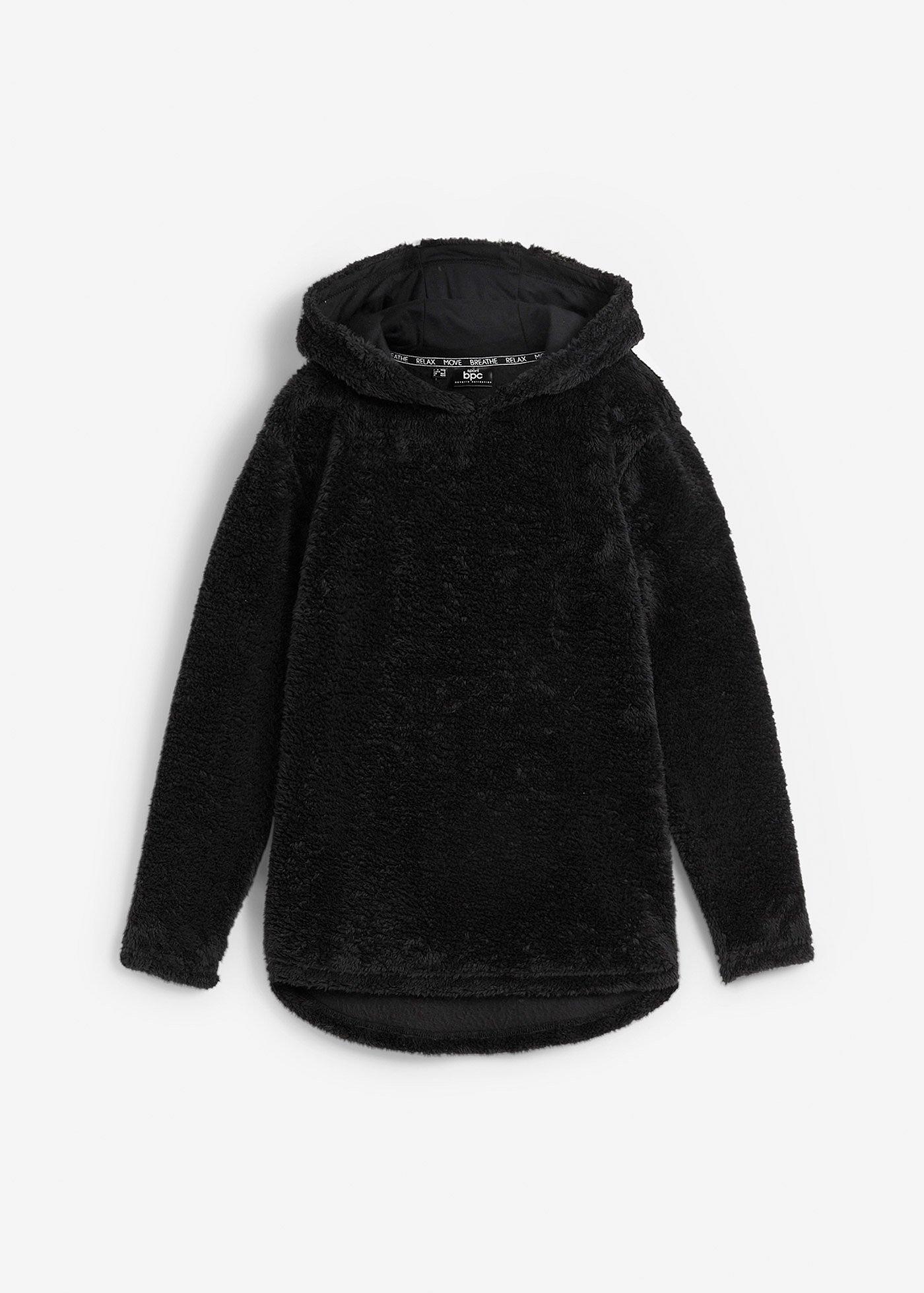 Pulover lung din fleece, oversize