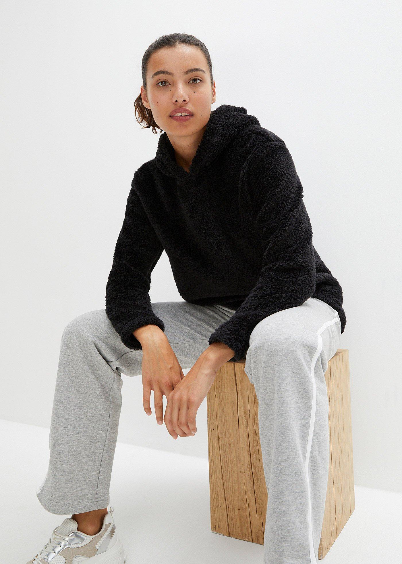 Miękka długa bluza z polaru, oversized - Bonprix