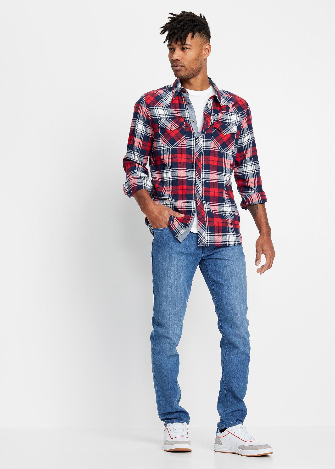 Dżinsy slim fit ze stretchem, straight - Bonprix