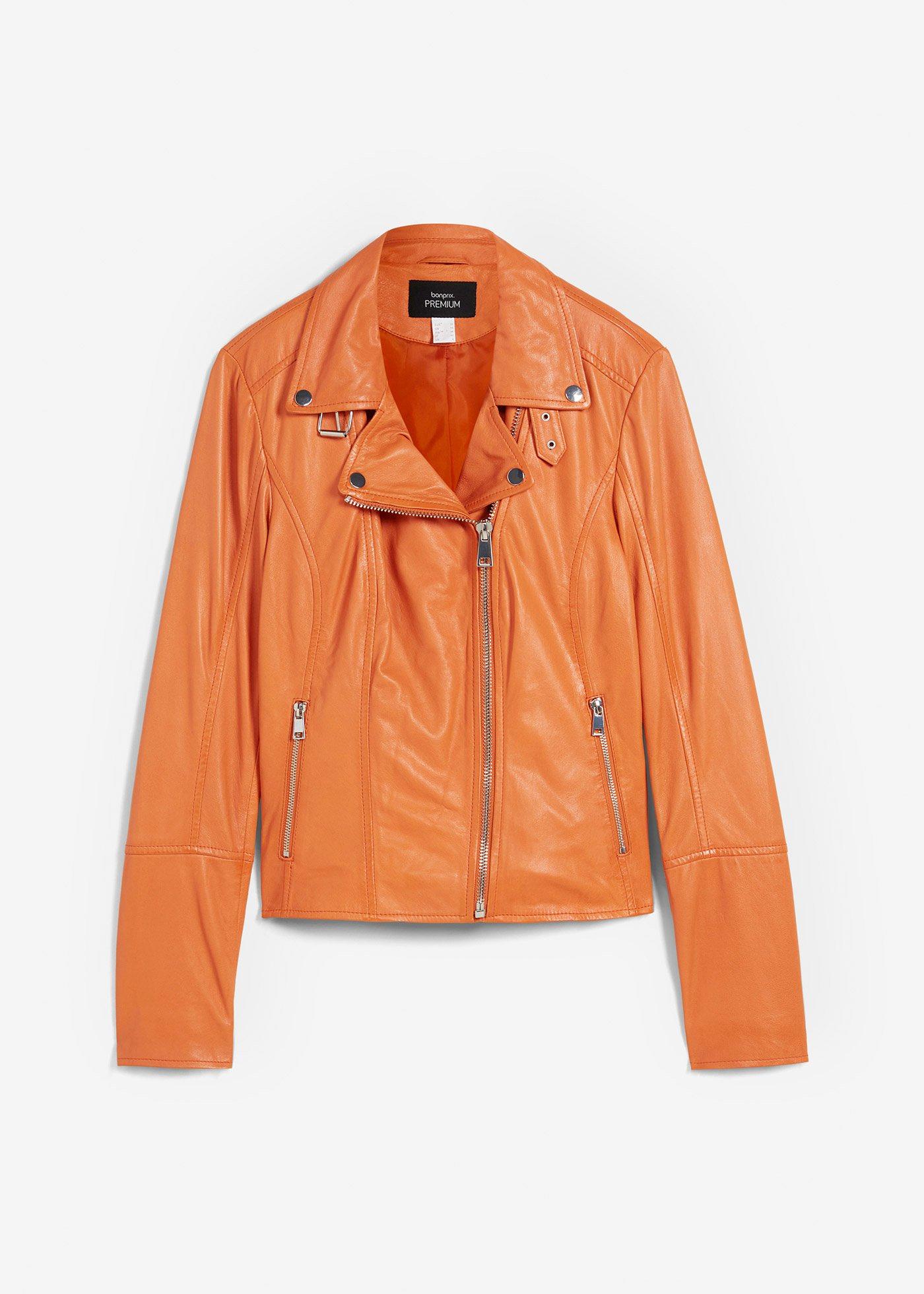 Biker-Lederjacke aus Lammnappa