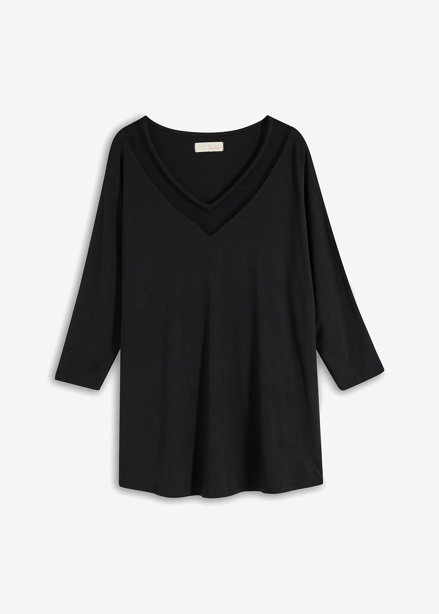 Longshirt mit Mesh