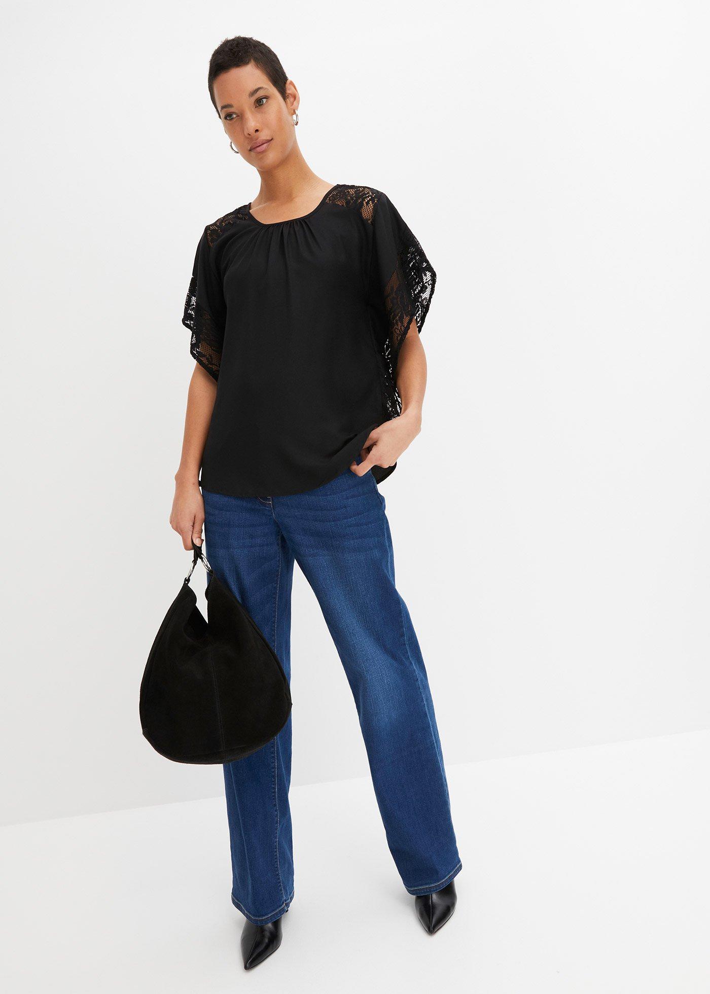 Bluzka z aplikacjami - Bonprix