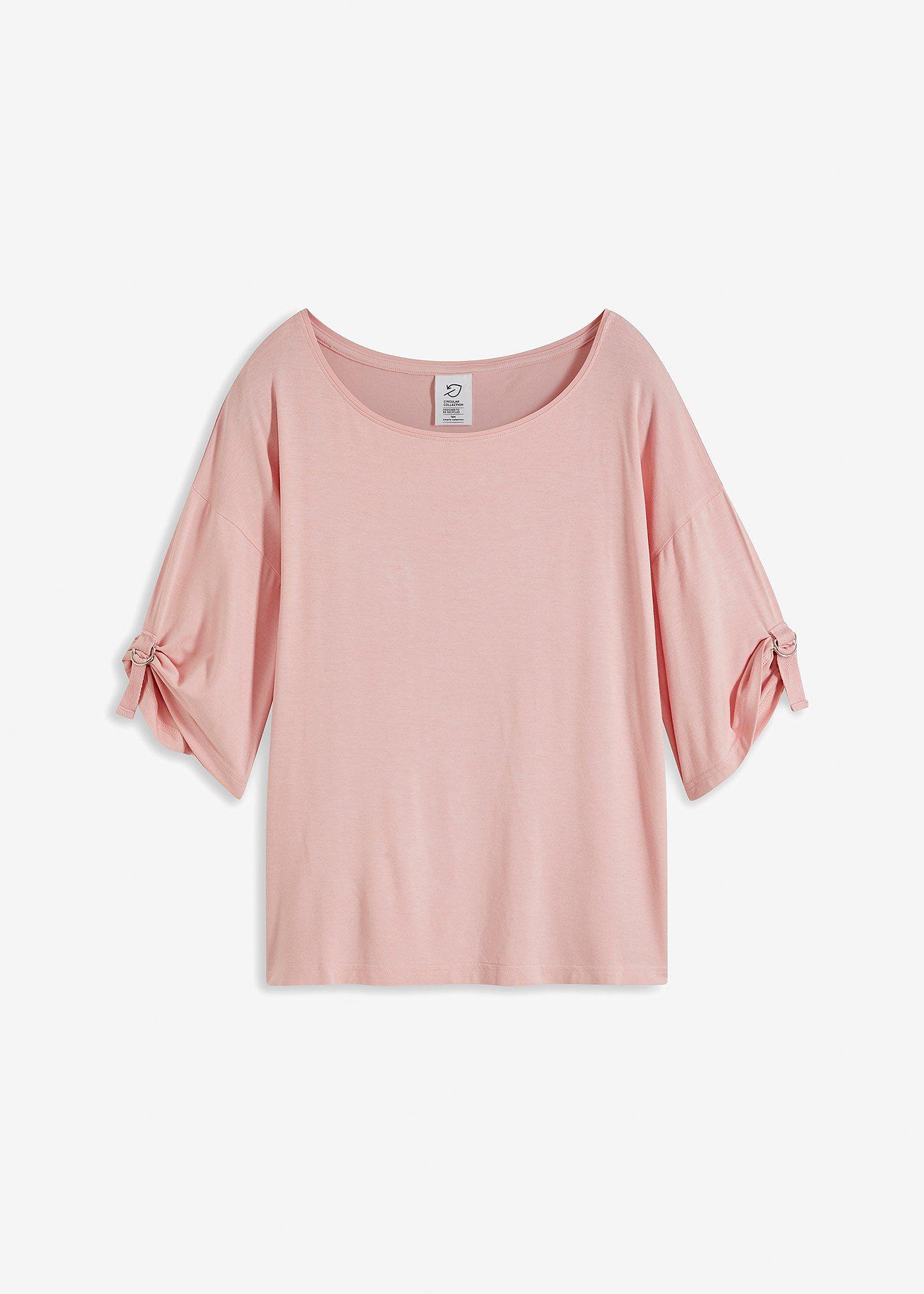 T-shirt met boothals