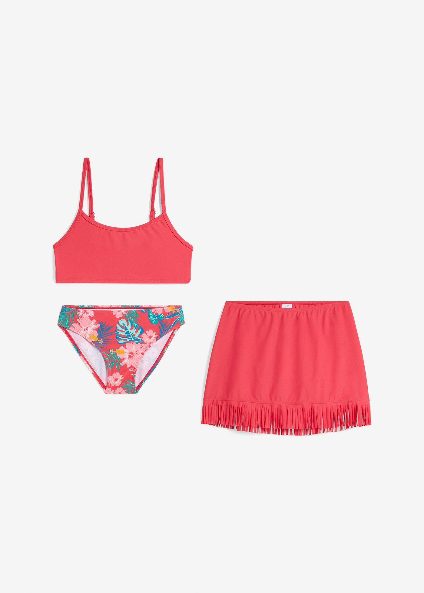 Bikini + spódniczka (3 części) - Bonprix