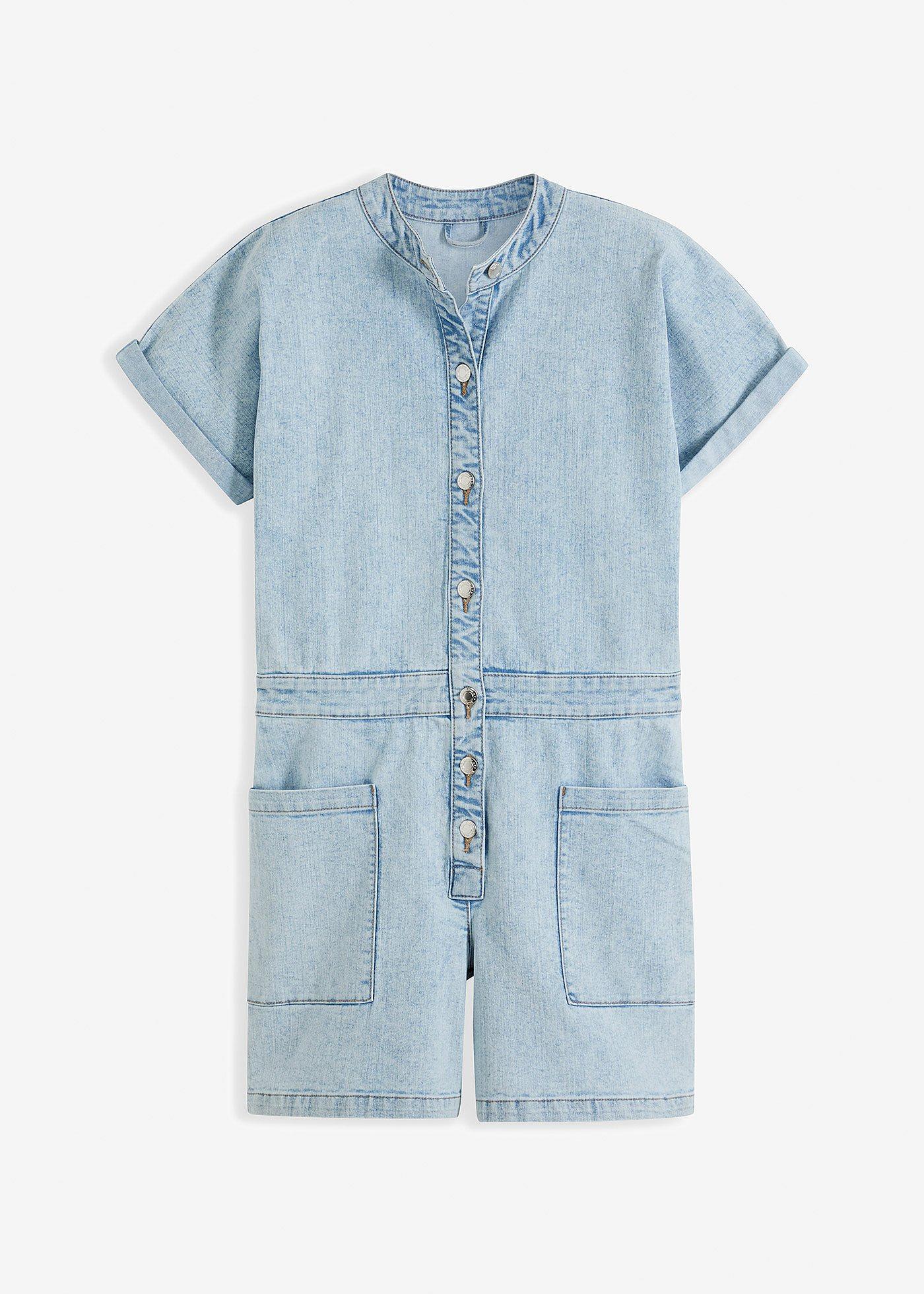 Kurzer Jeans-Overall