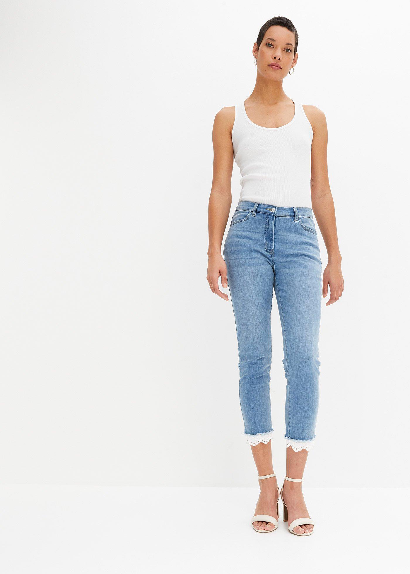 Jeansy skinny, mid waist - Bonprix