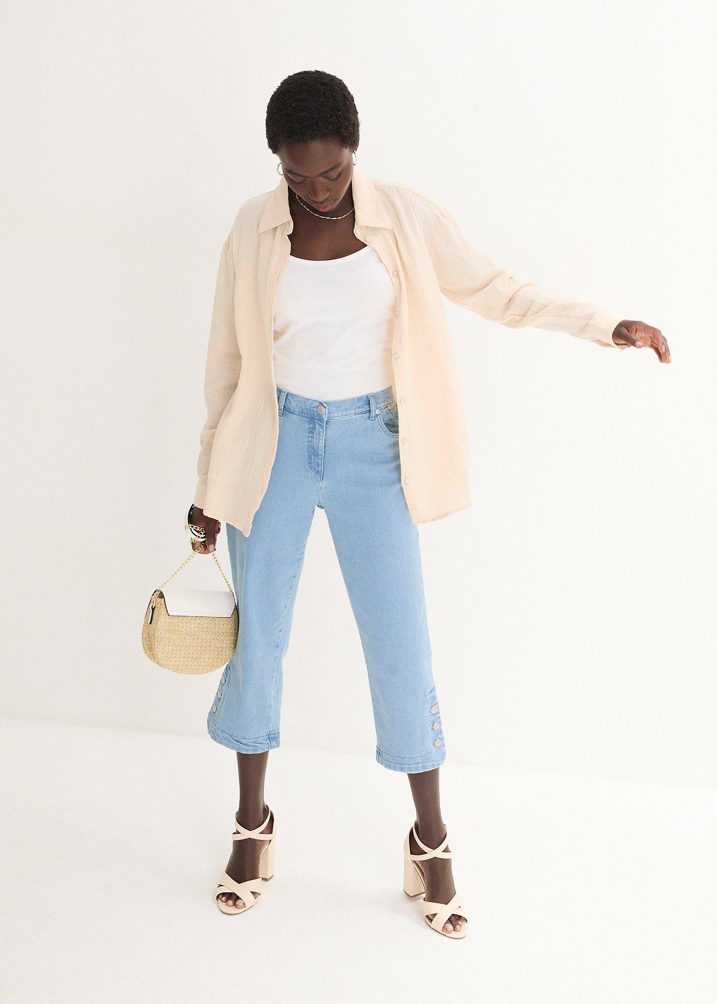 Dżinsy rybaczki - Bonprix