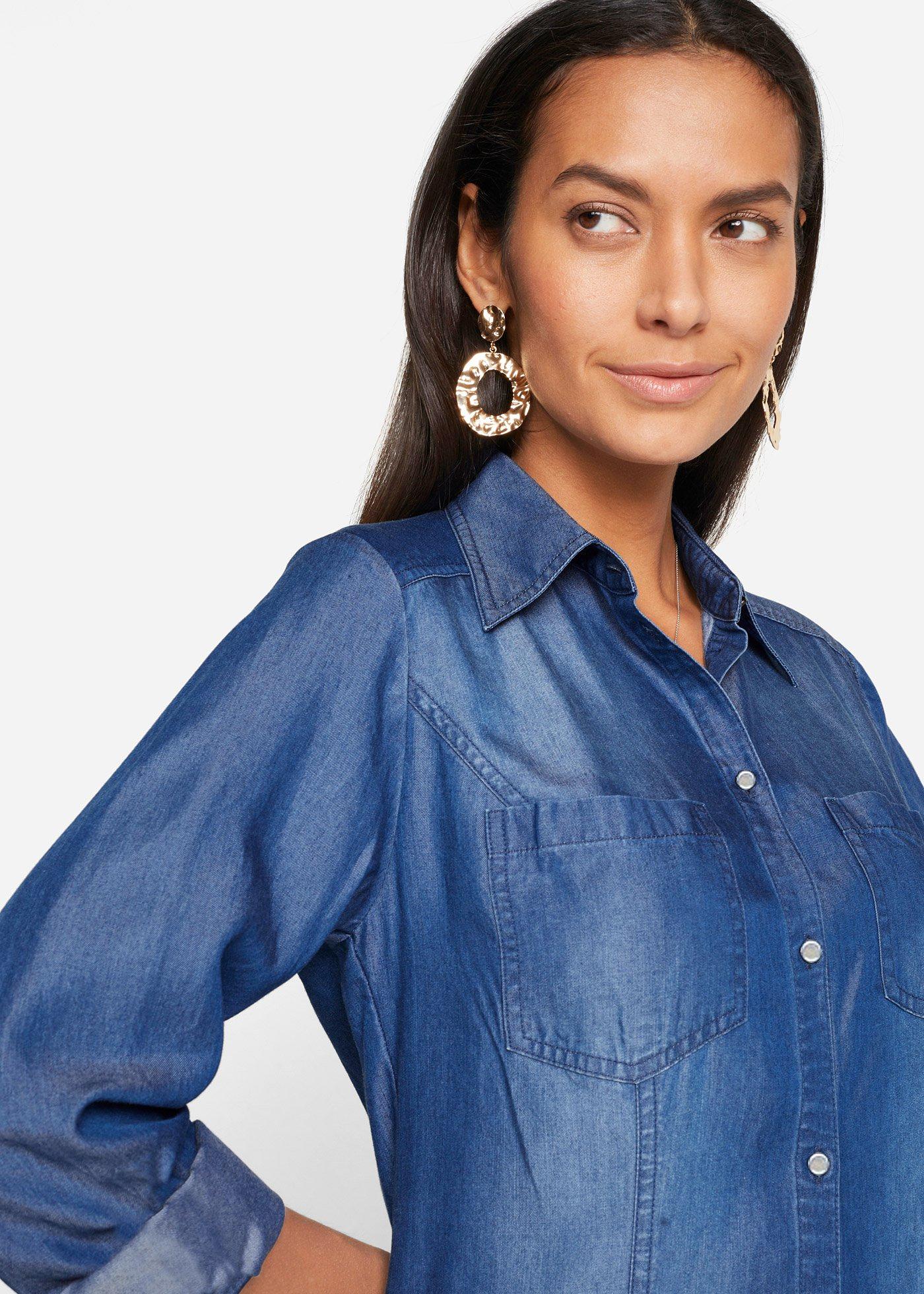 Sukienka szmizjerka, TENCEL™ Lyocell - Bonprix