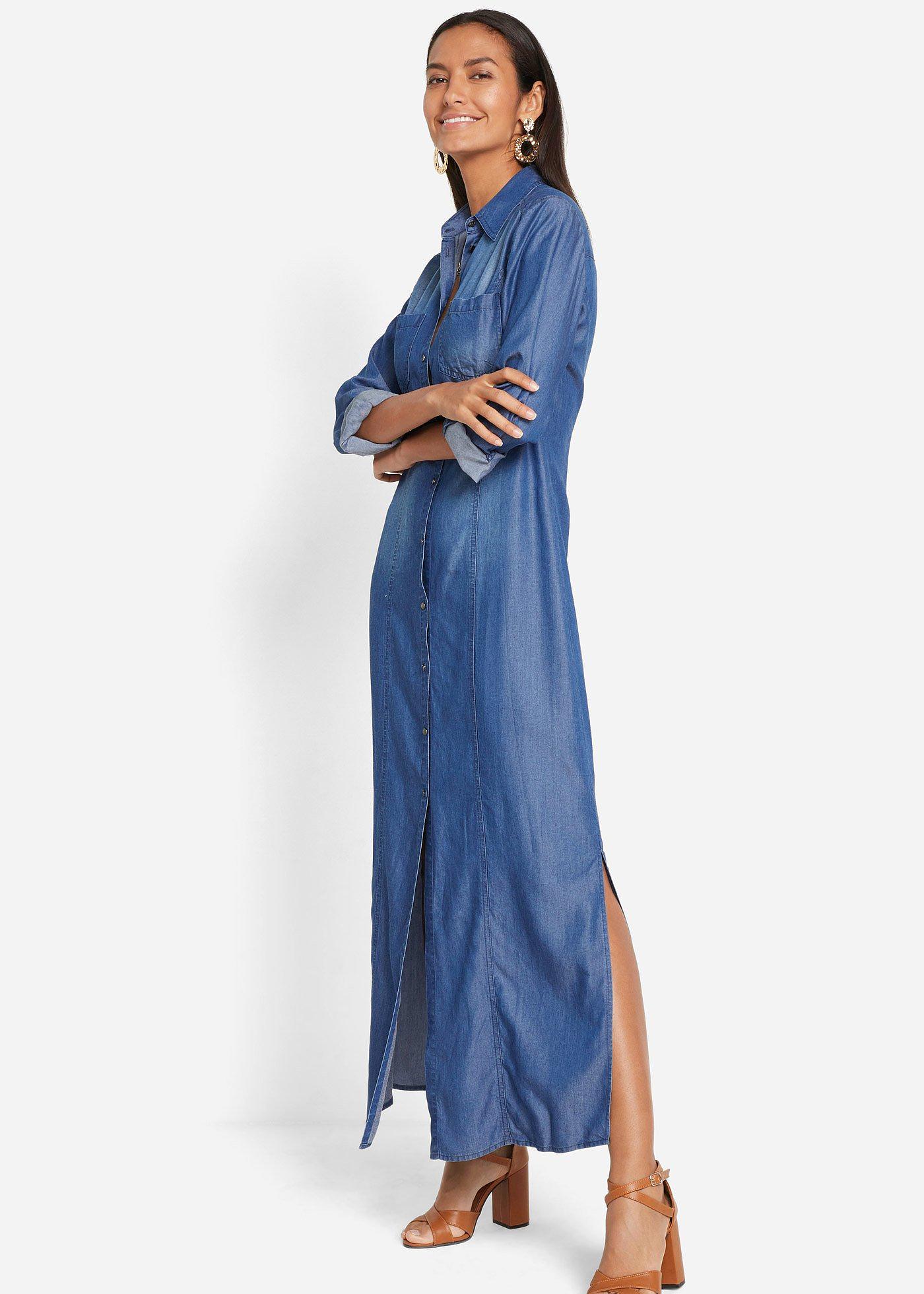 Sukienka szmizjerka, TENCEL™ Lyocell - Bonprix