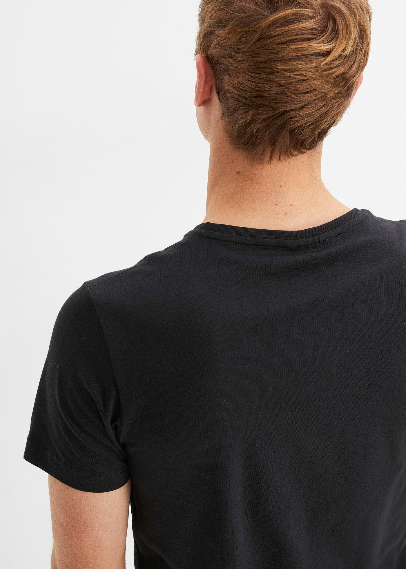 T-shirt z dekoltem w serek (3 szt.) - Bonprix