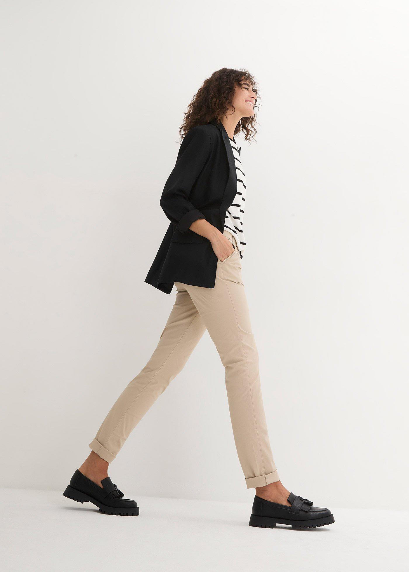 Spodnie chino ze stretchem - Bonprix