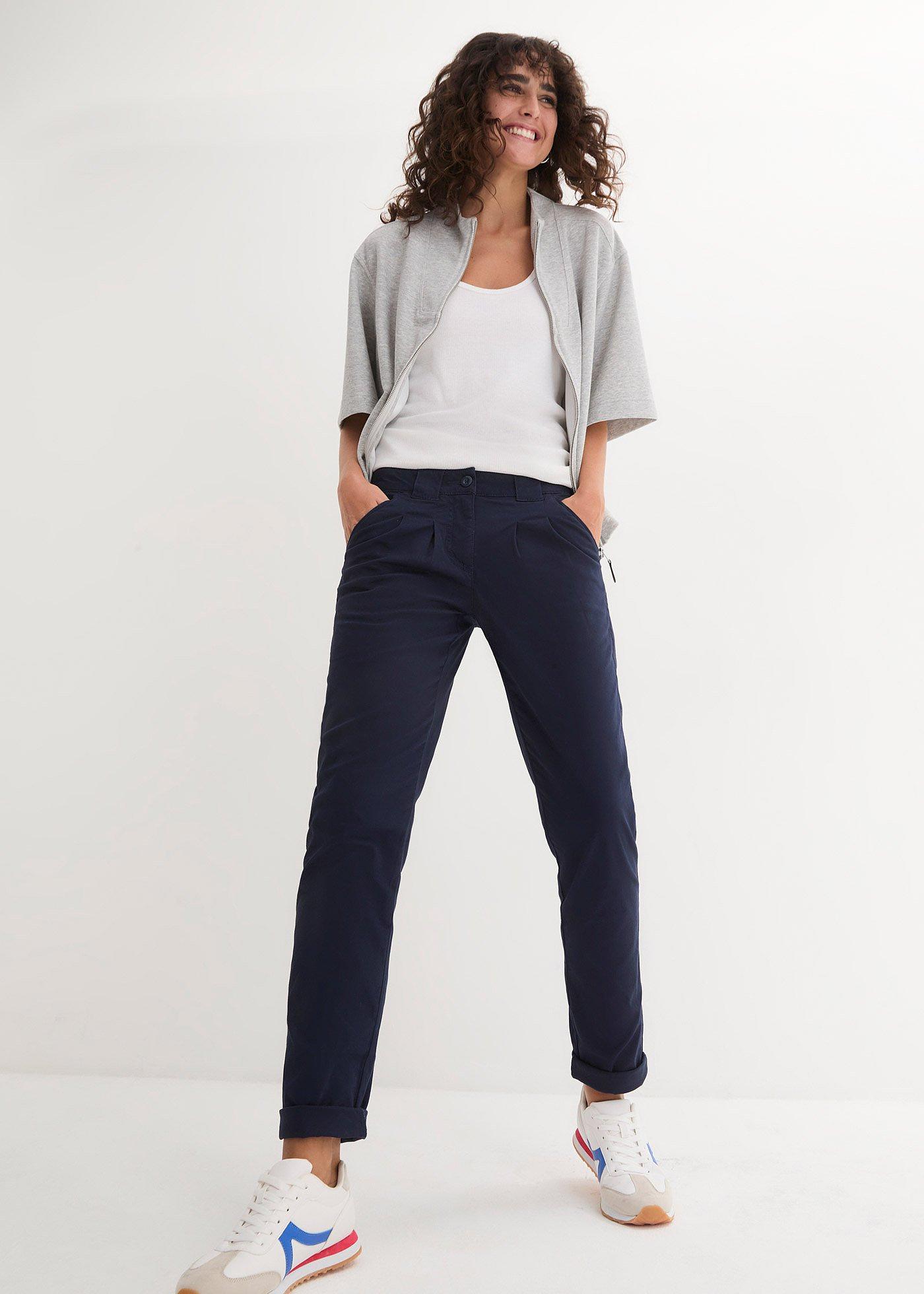 Spodnie chino ze stretchem - Bonprix