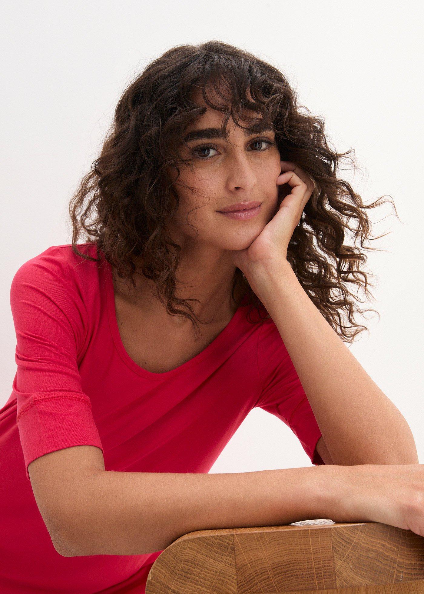 Długa bluzka z miękkiej wiskozy - Bonprix