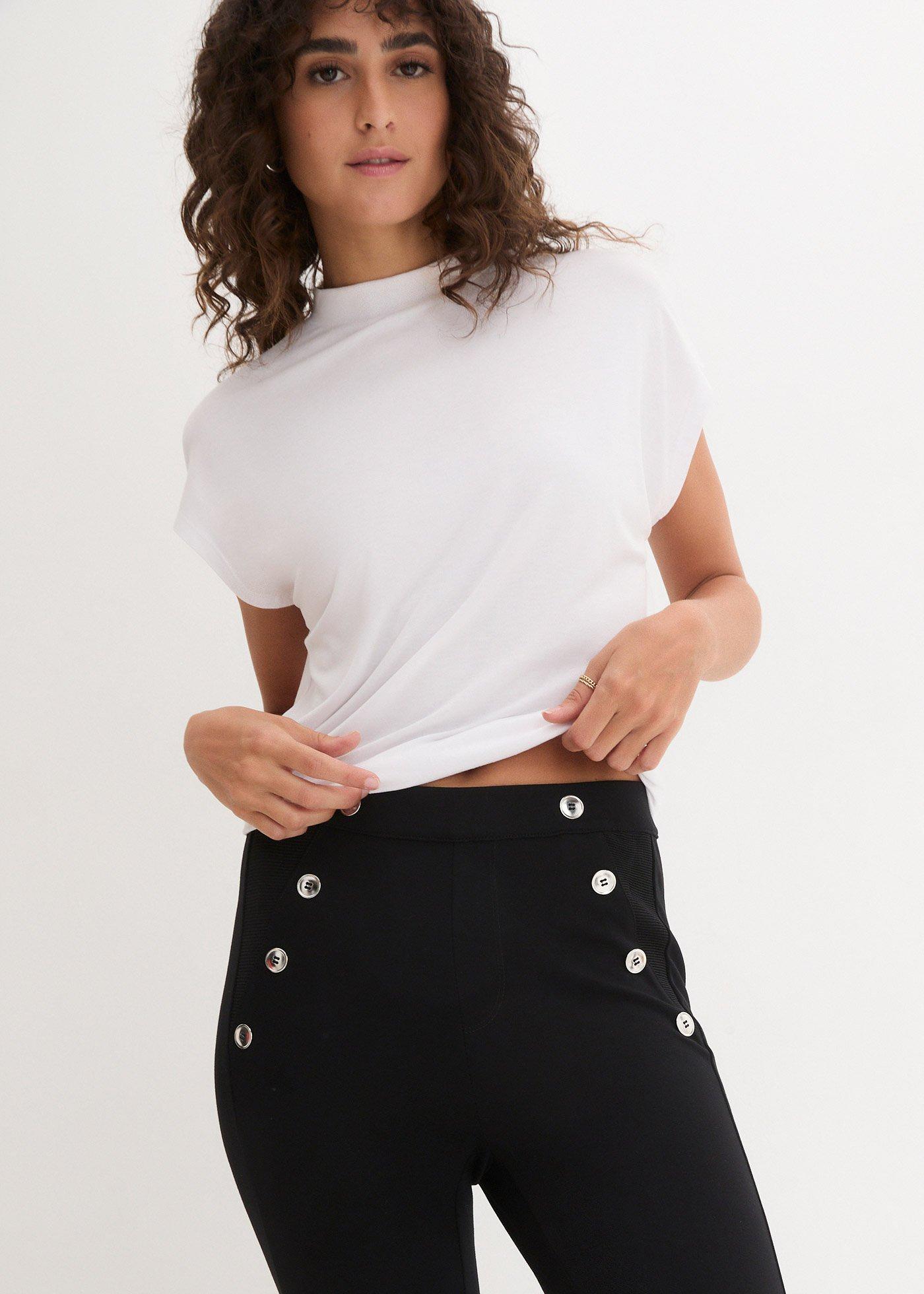 Legginsy z wygodnego materiału punto di roma - Bonprix