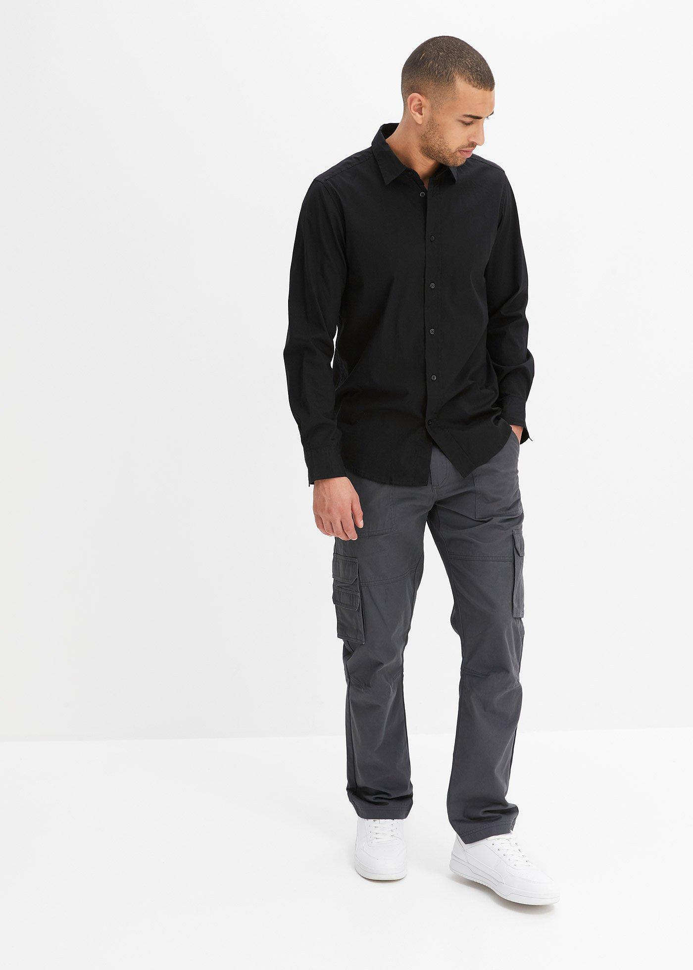 Koszula biznesowa ze stretchem, Slim Fit - Bonprix