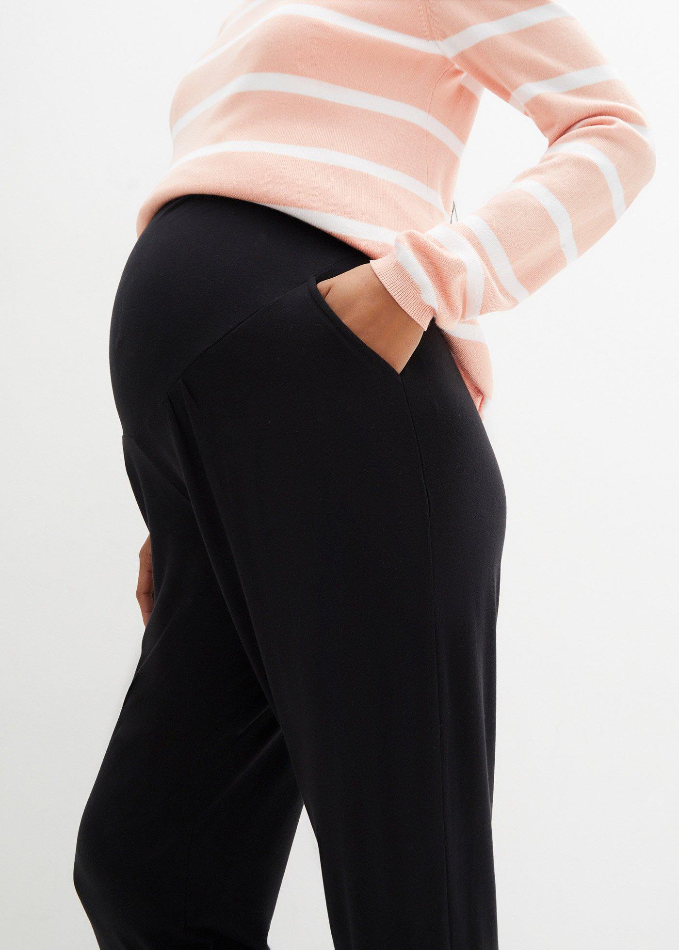 Spodnie ciążowe haremki z dżerseju, Loose Fit - Bonprix