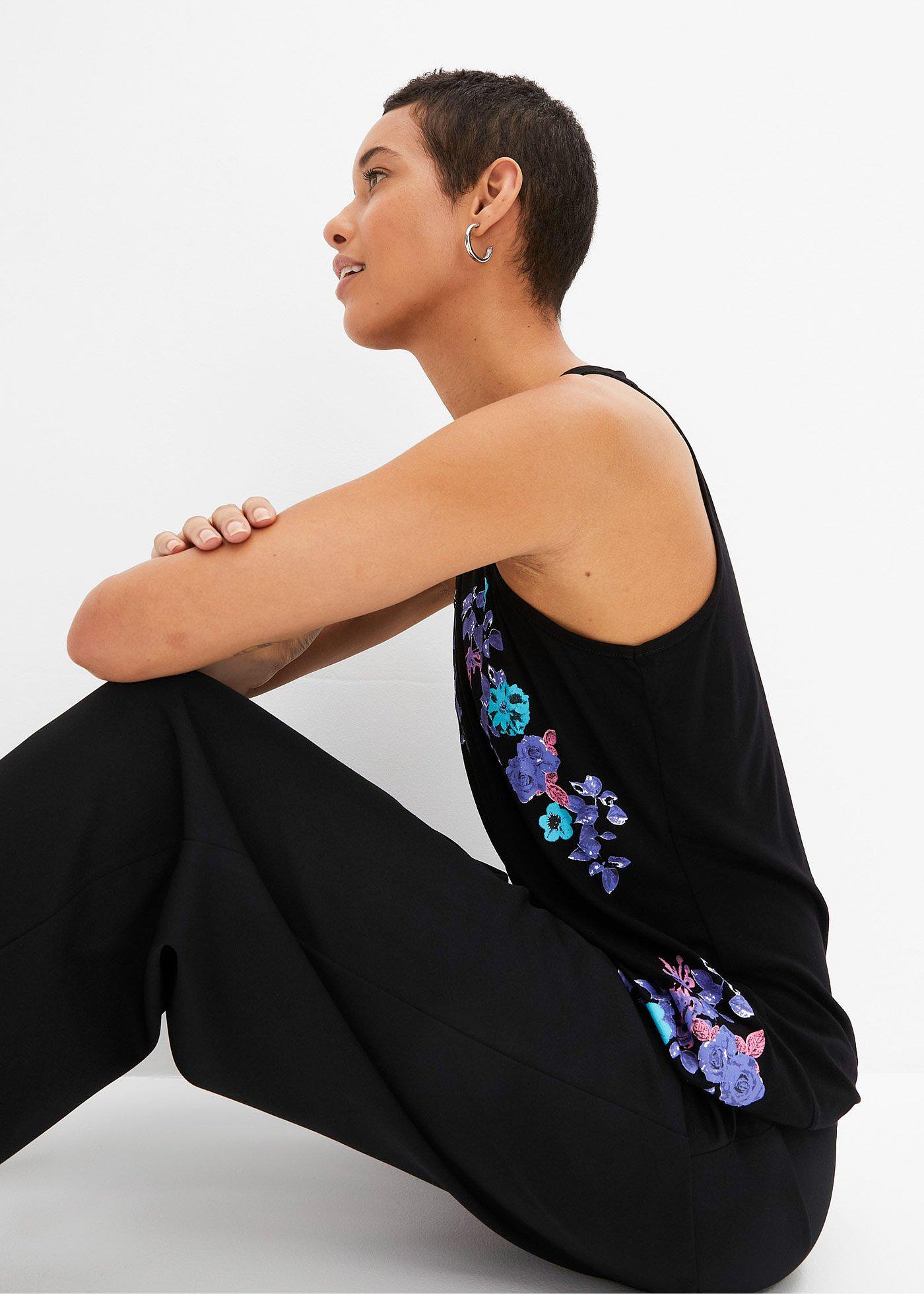 Top z lejącej mieszanki wiskozy - Bonprix