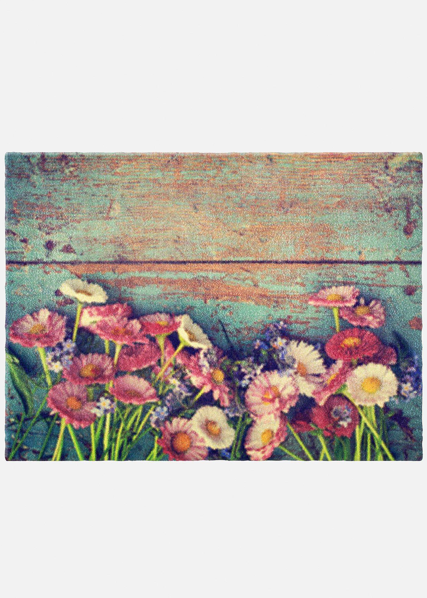 Tapis de protection motif floral