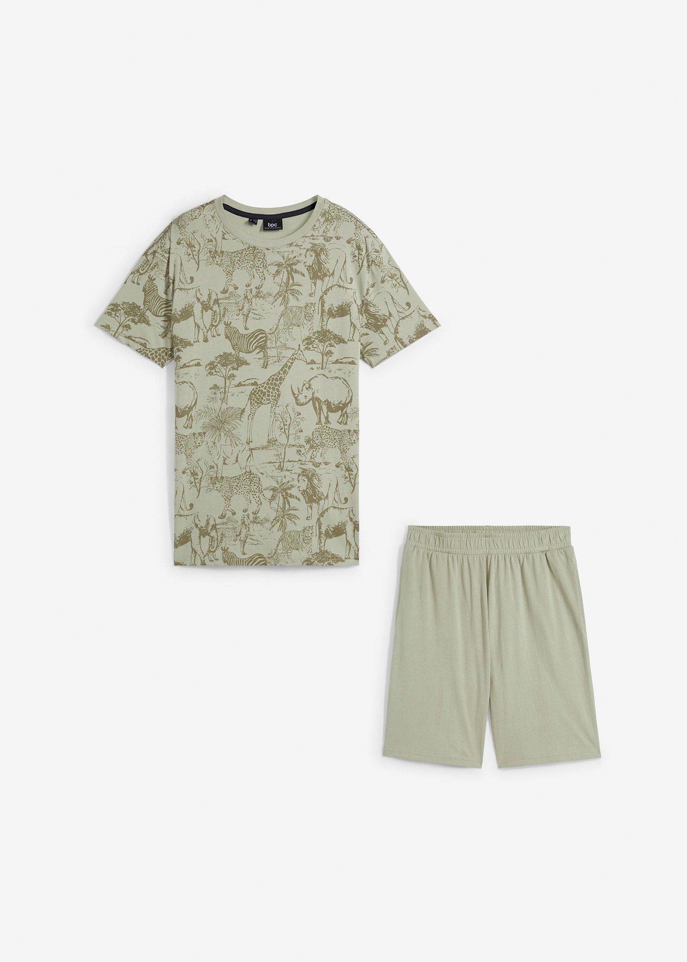 T-shirt + bermudy z bawełny organicznej (2 części) - Bonprix