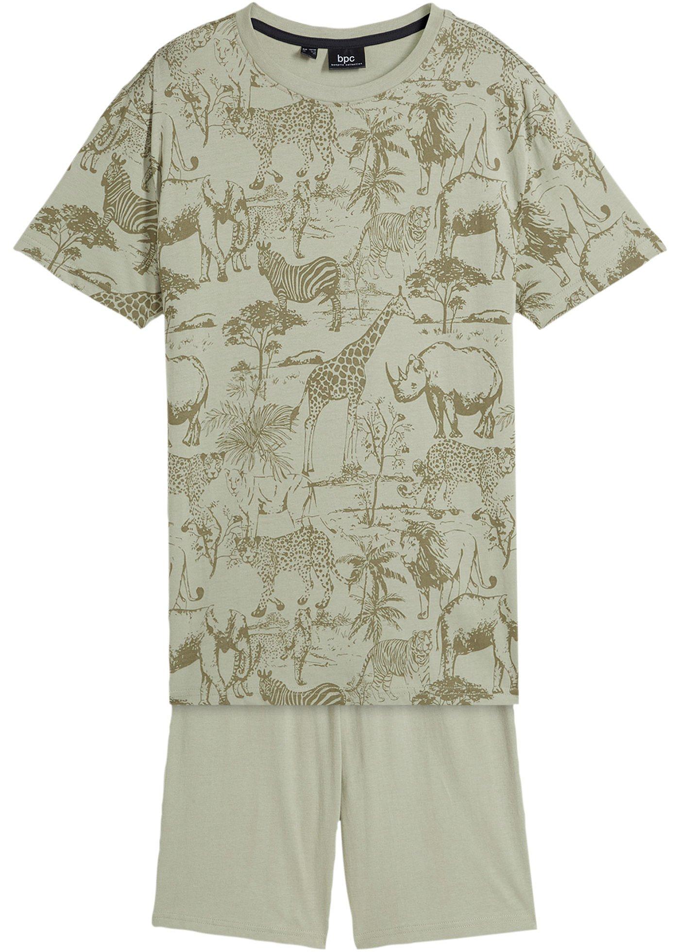 T-shirt + bermudy z bawełny organicznej (2 części) - Bonprix