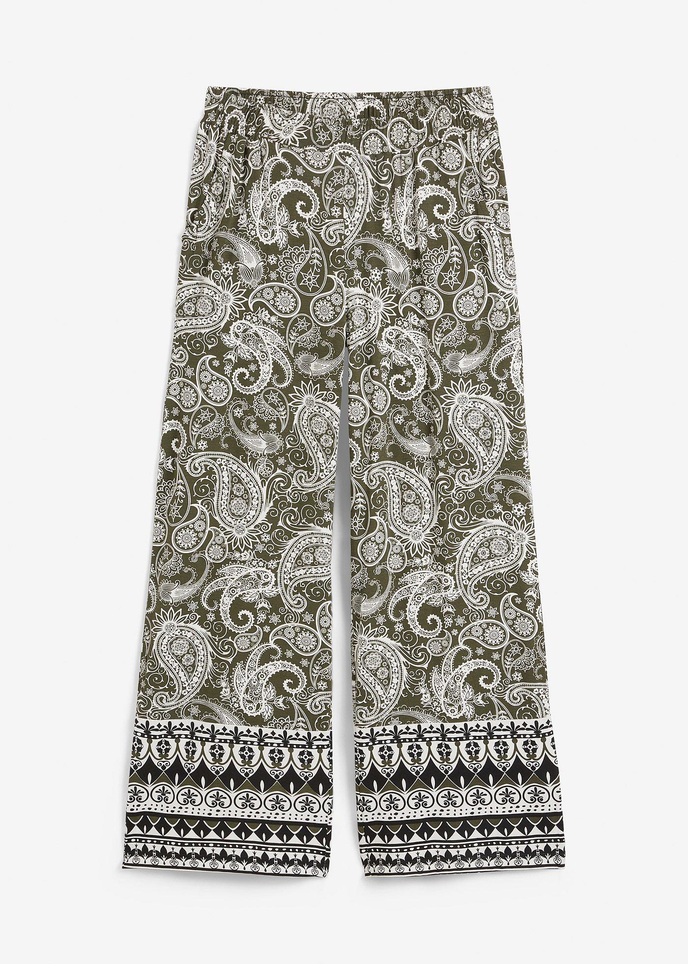 Pantalon palazzo doux en viscose extensible