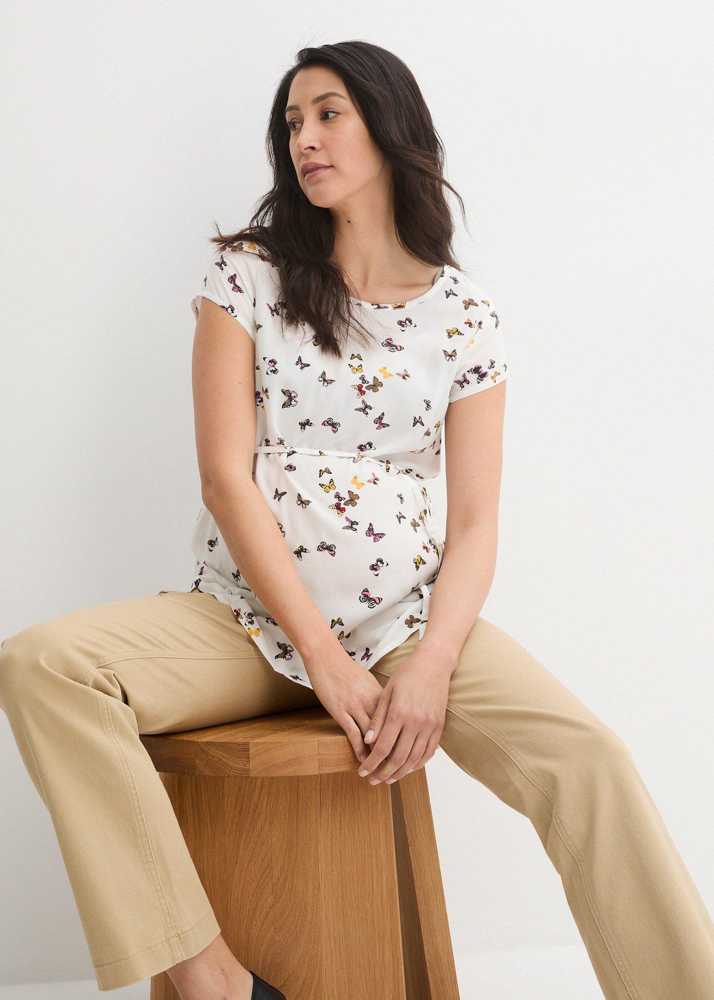 Lekka bluzka ciążowa z wiskozy - Bonprix