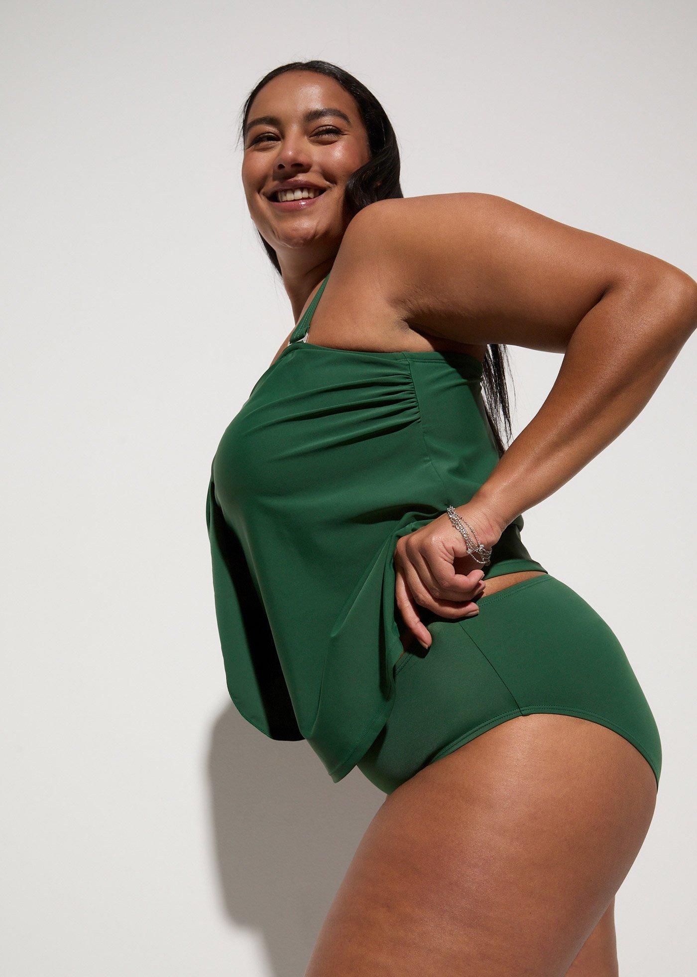 Tankini z górą bandeau (2 części) - Bonprix