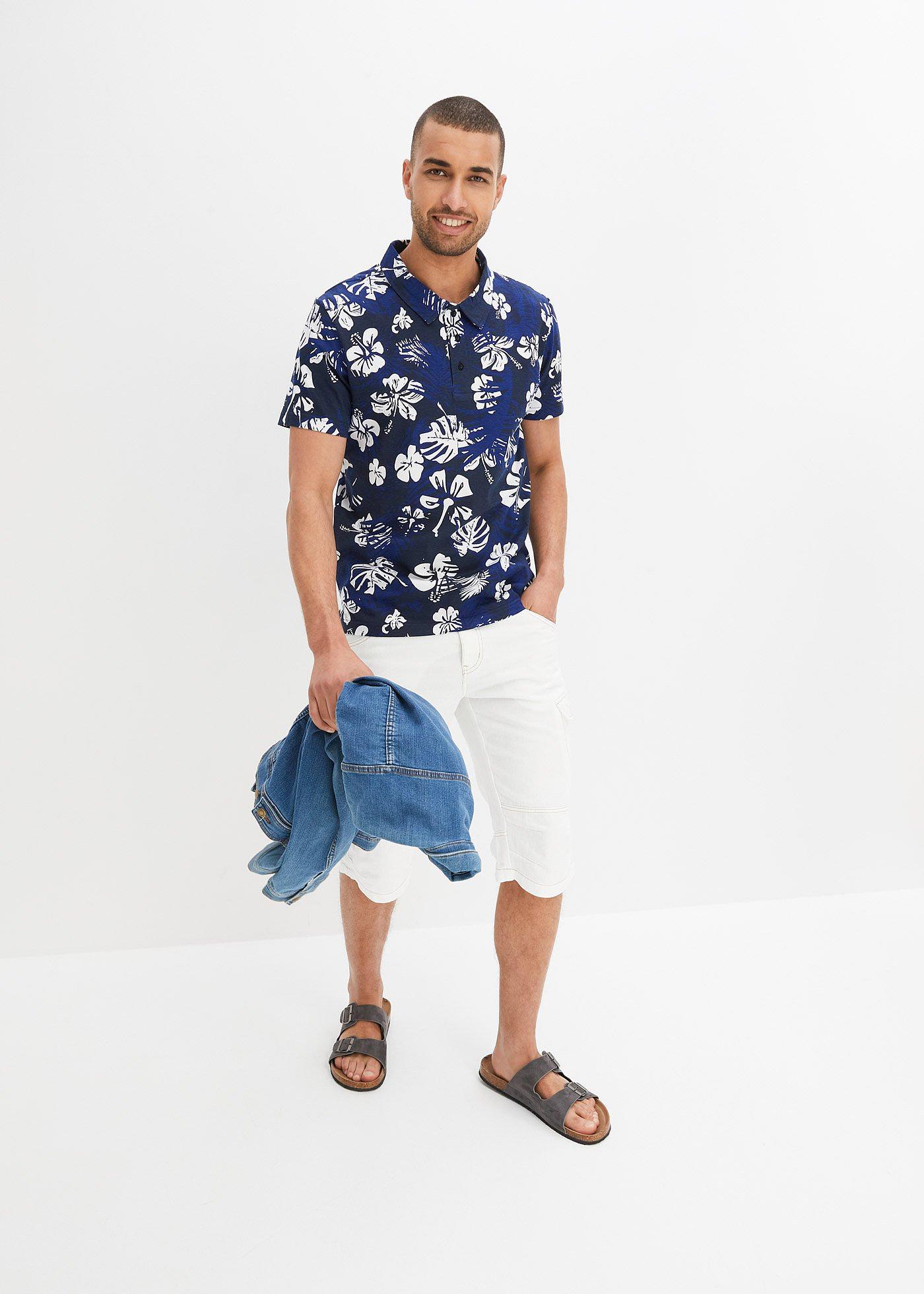 Shirt polo z krótkim rękawem, z dżerseju z bawełny organicznej - Bonprix