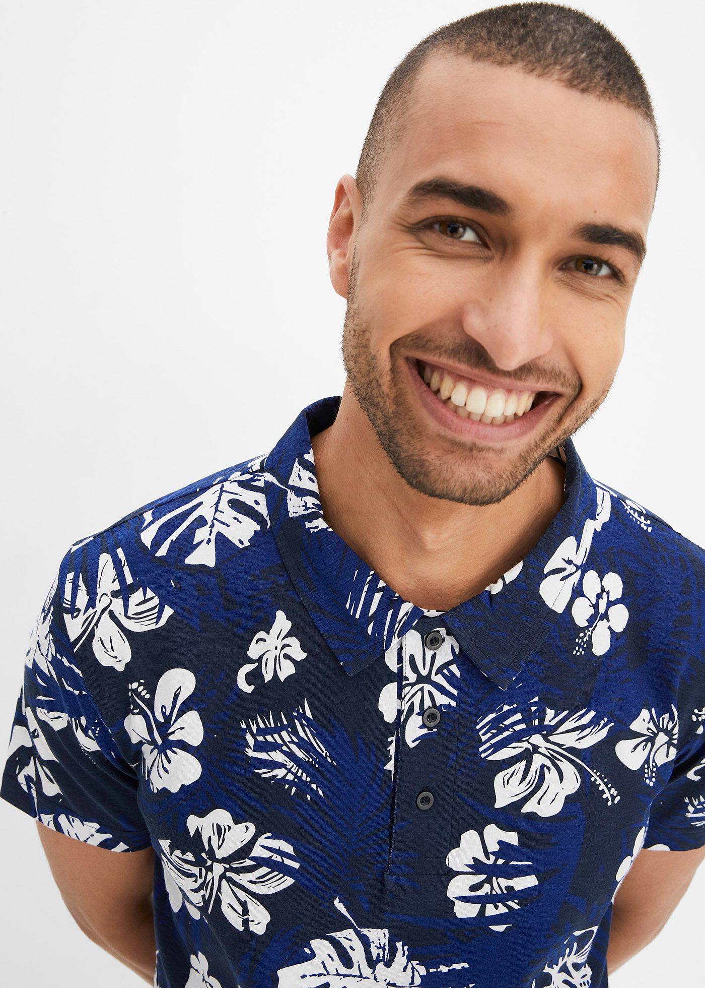 Shirt polo z krótkim rękawem, z dżerseju z bawełny organicznej - Bonprix