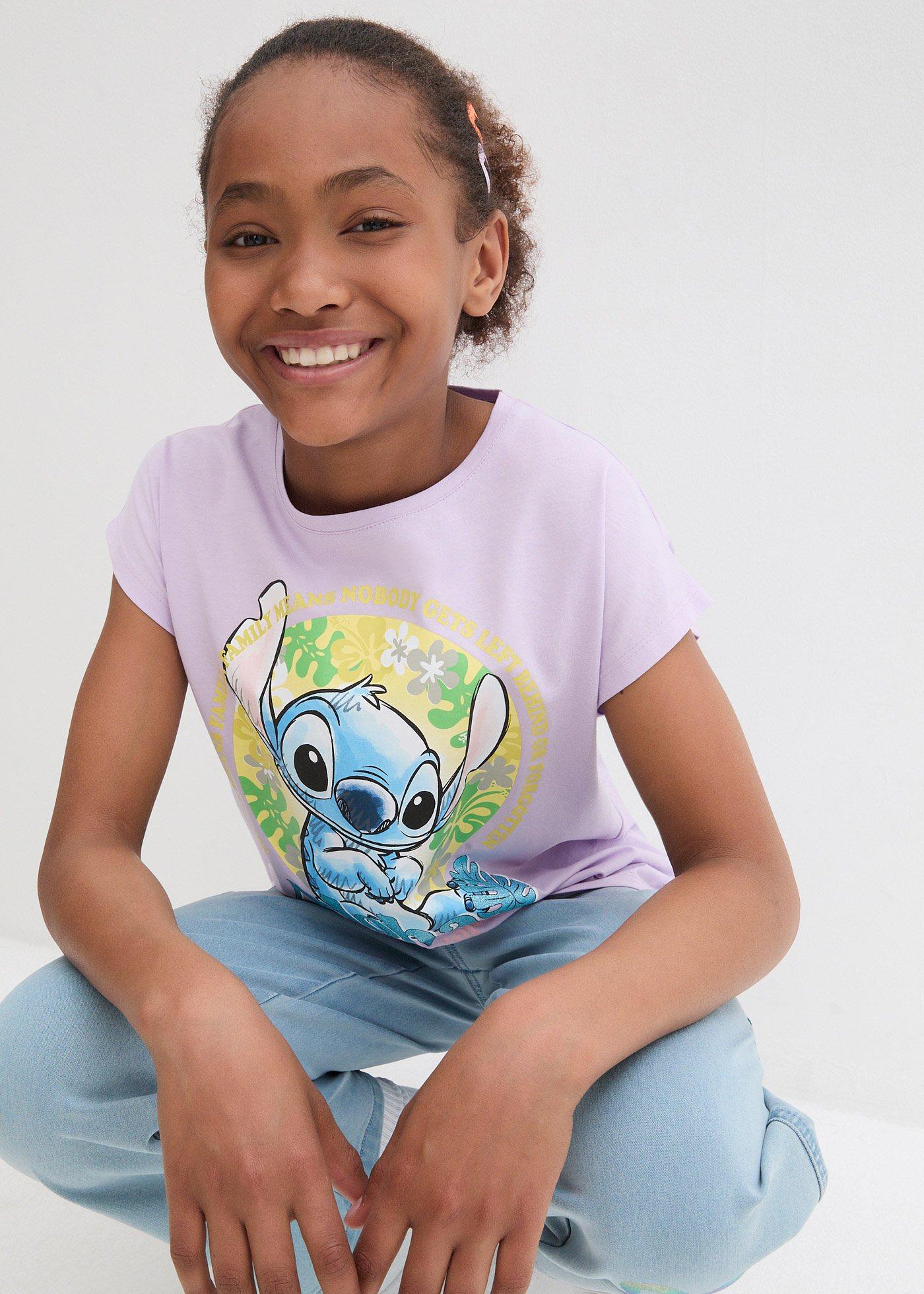 Shirt dziewczęcy Disney Stitch - Bonprix