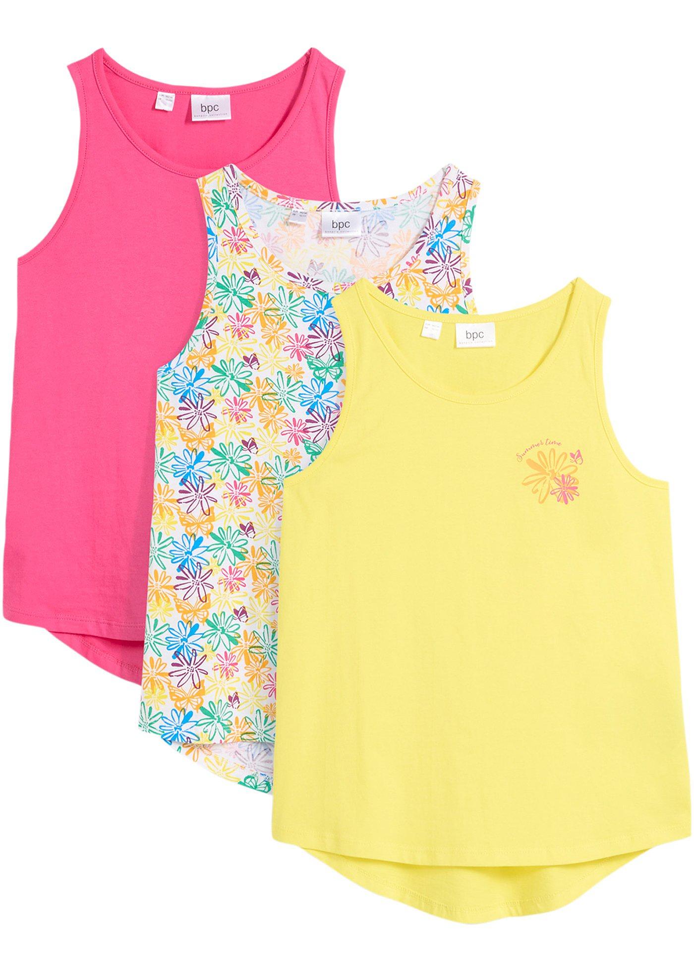 Top z czystej bawełny organicznej (3 szt.) - Bonprix