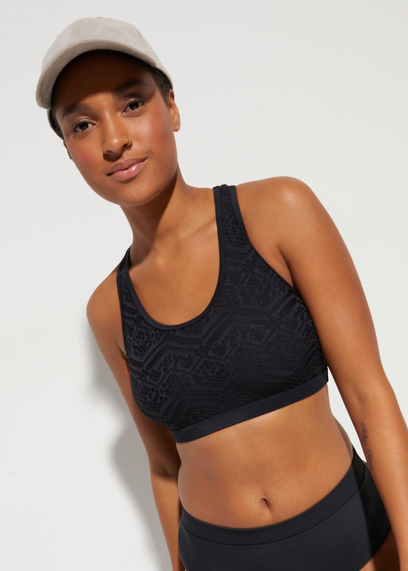 Biustonosz bikini bustier z koronką - Bonprix