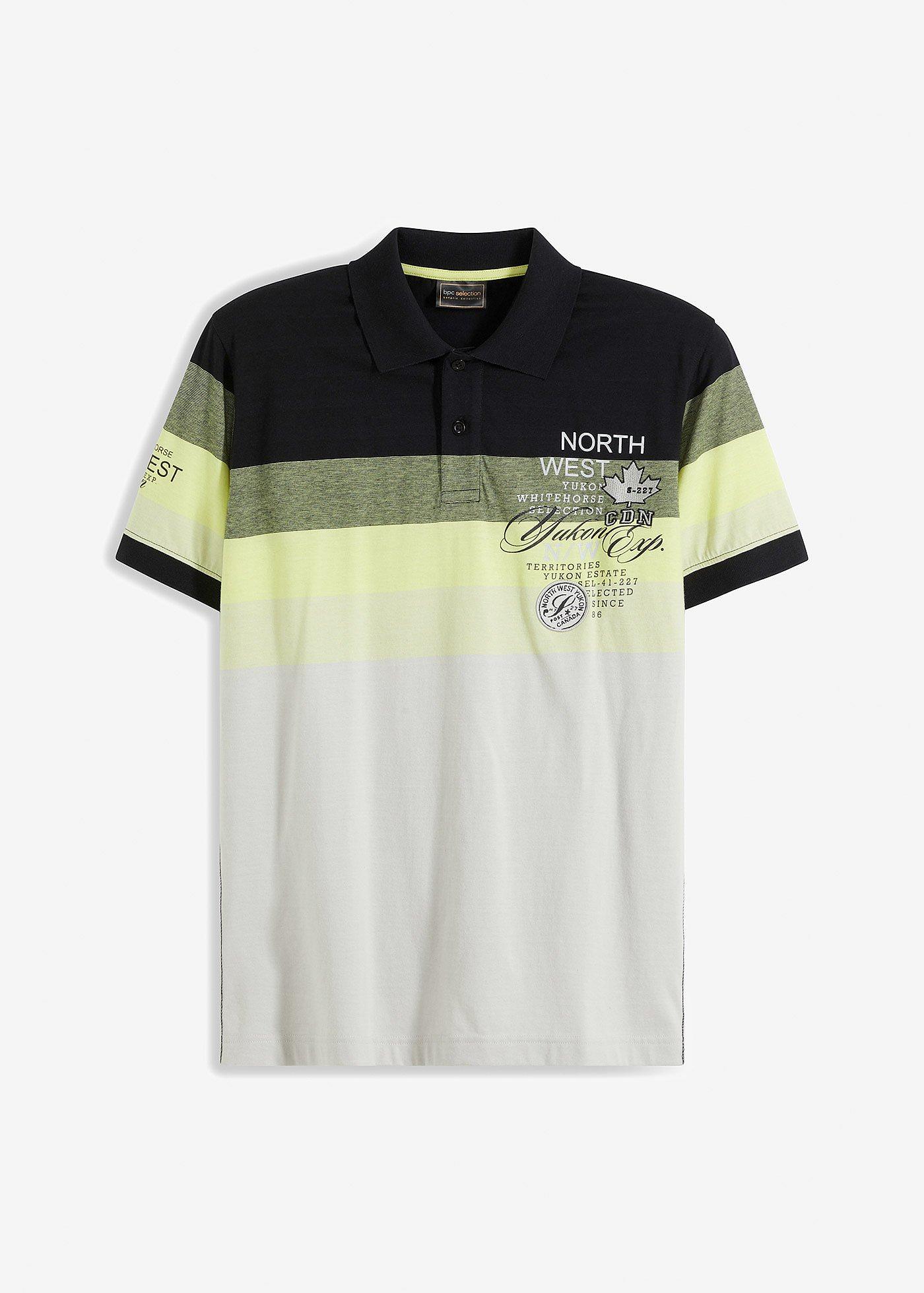 Jersey Poloshirt aus reiner Baumwolle, Kurzarm günstig online kaufen