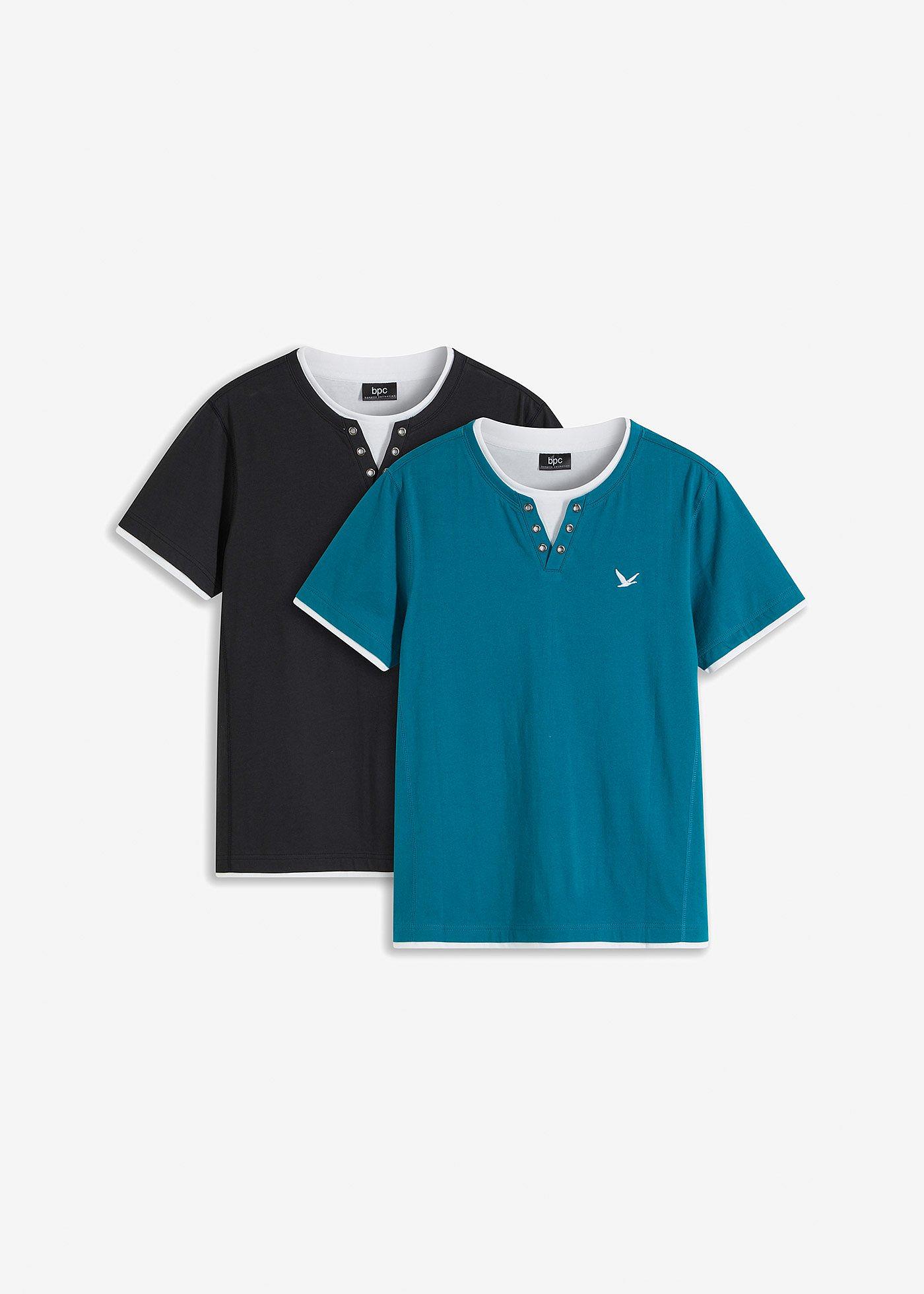 2 in 1 Shirt, Kurzarm (2er Pack)