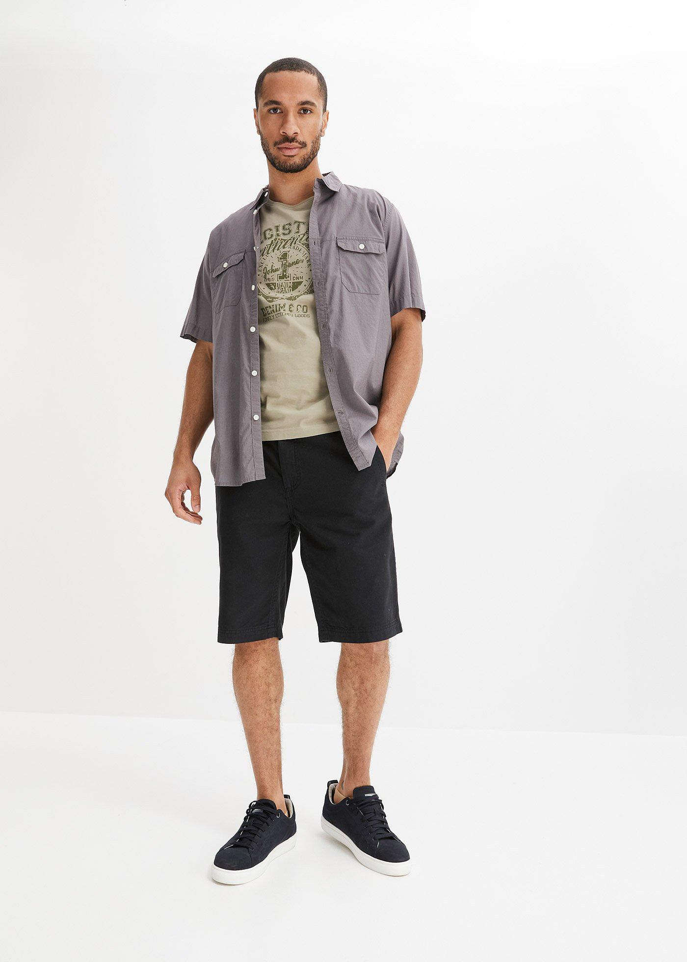 Bermudy chinosy, z czystej bawełny, regular fit - Bonprix