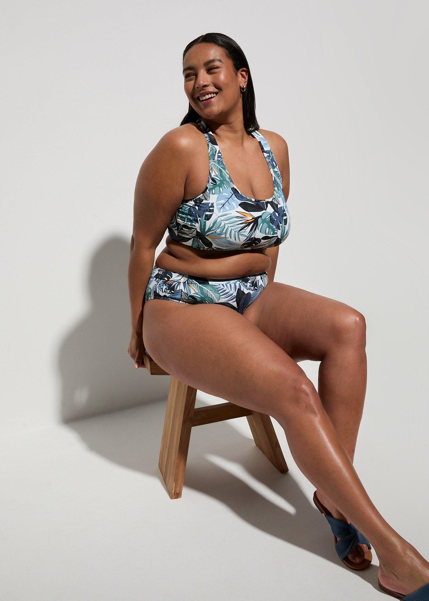 Bikini bustier (2 części) ze skrzyżowanymi ramiączkami - Bonprix