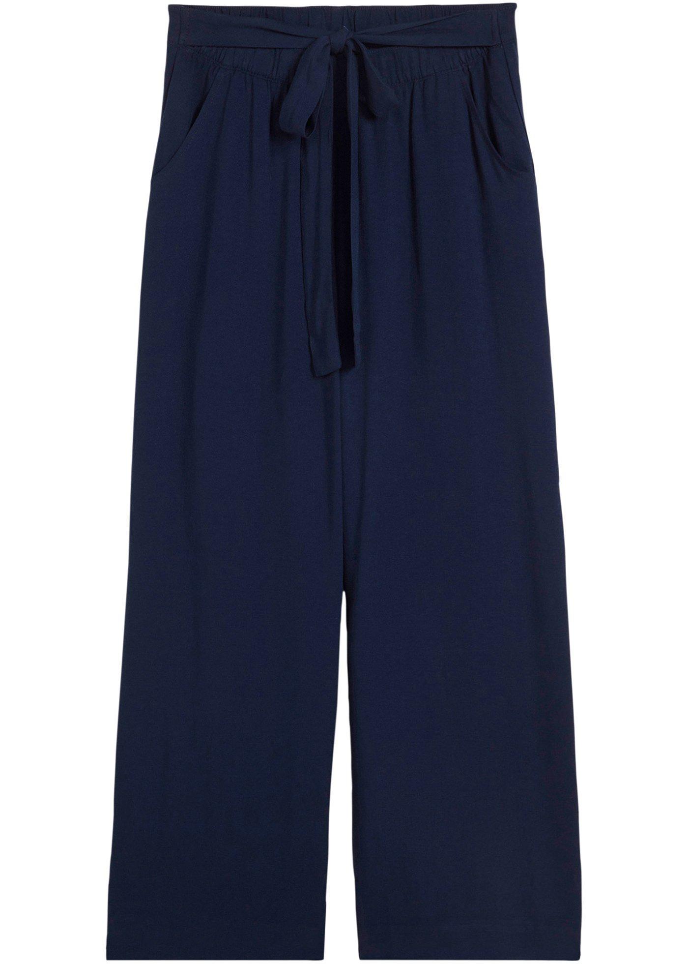 Spodnie palazzo z miękkiej wiskozy - Bonprix