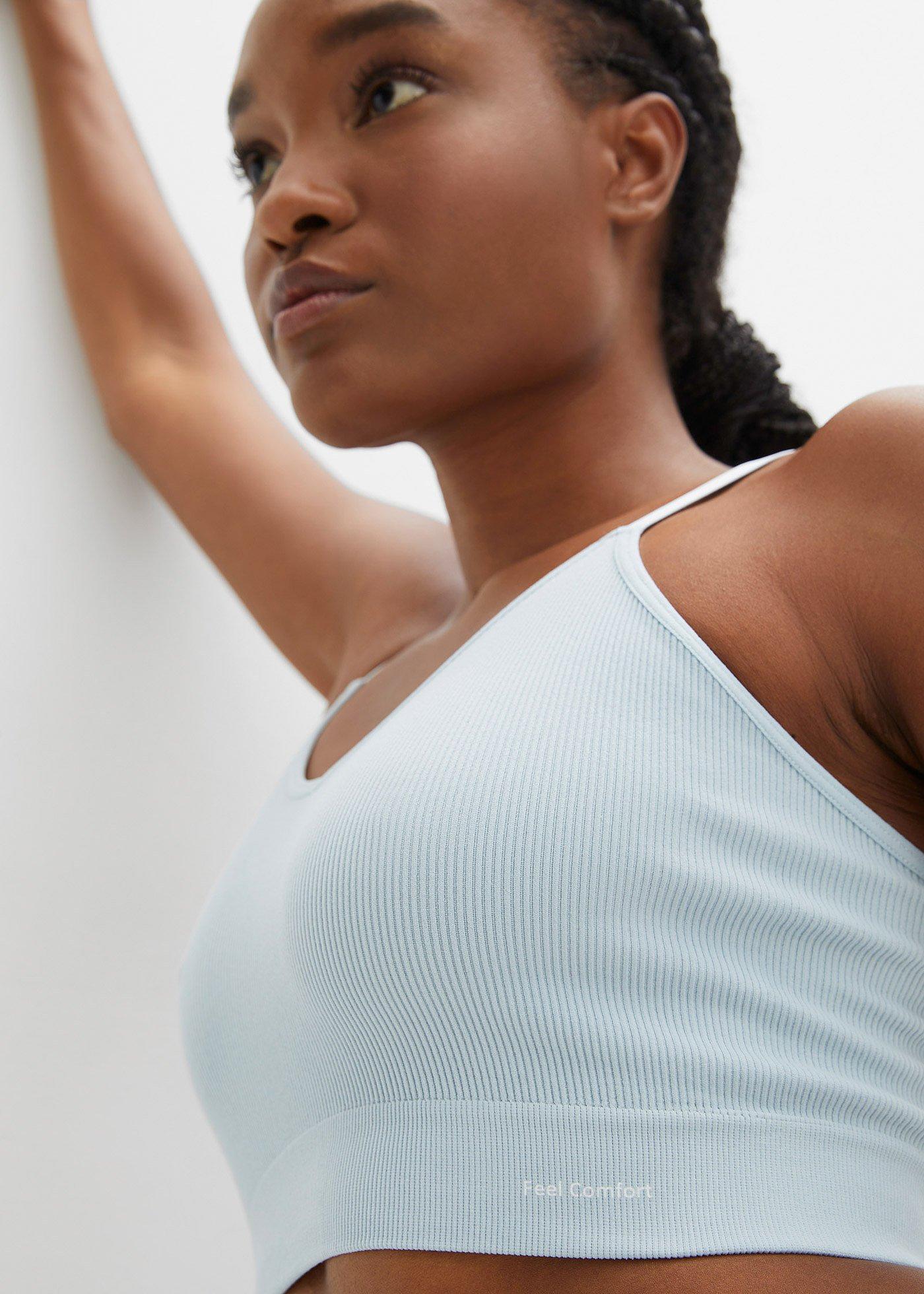 Biustonosz bustier bezszwowy Feel Comfort w prążek - Bonprix