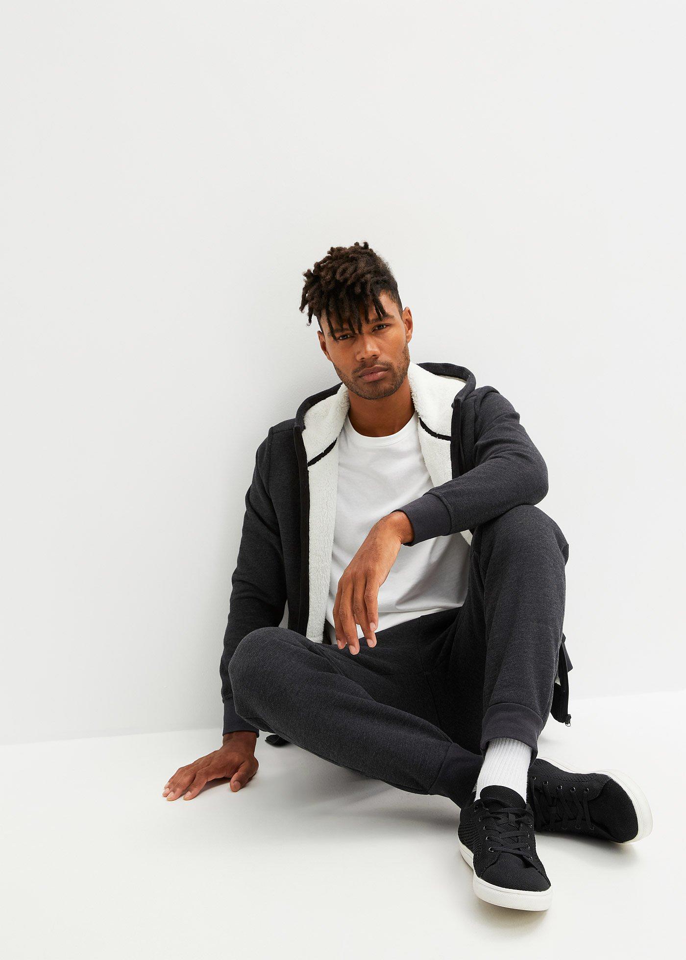 Bluza rozpinana ocieplana, na podszewce z polarowego baranka - Bonprix