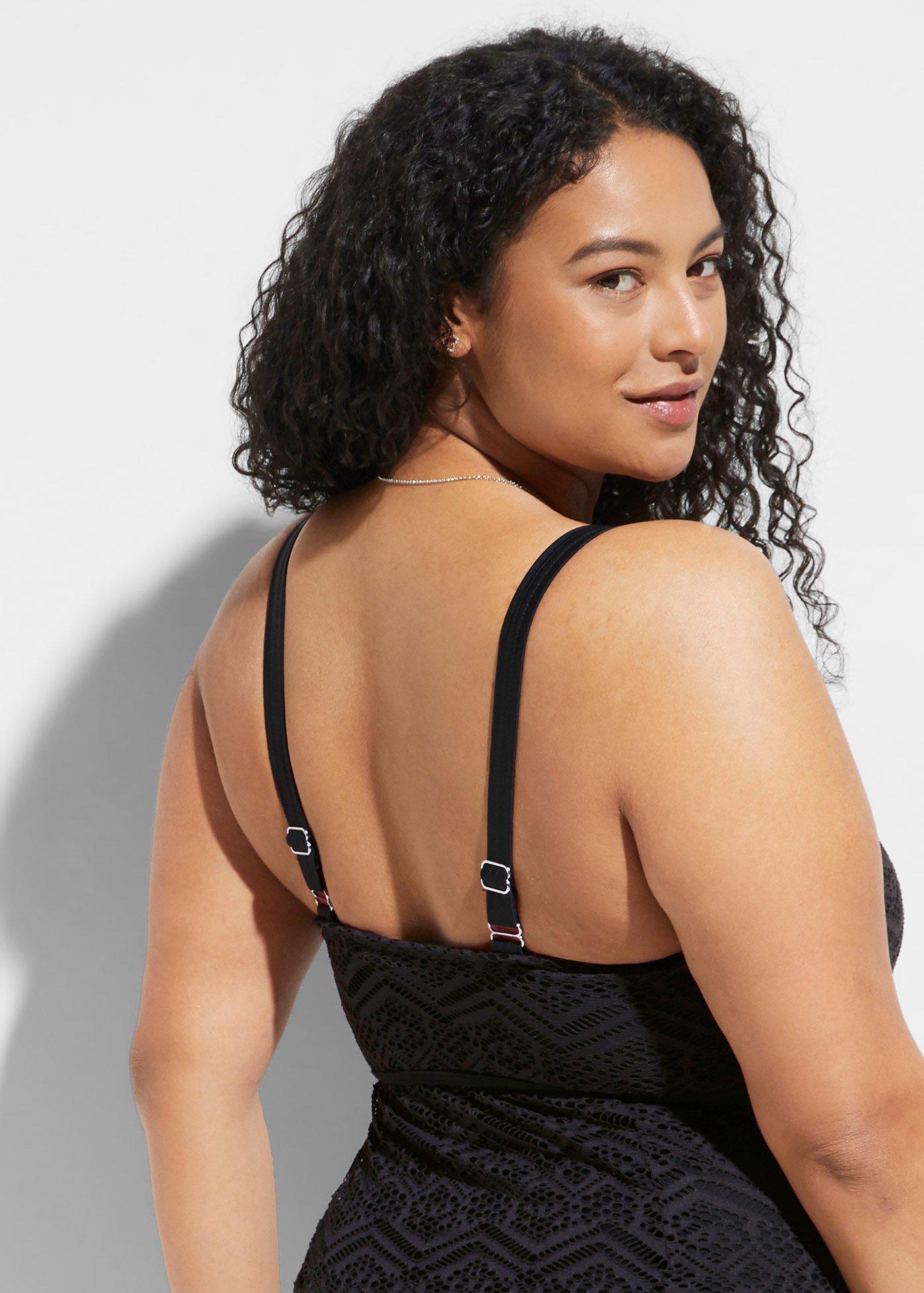 Sukienka kąpielowa z koronką - Bonprix