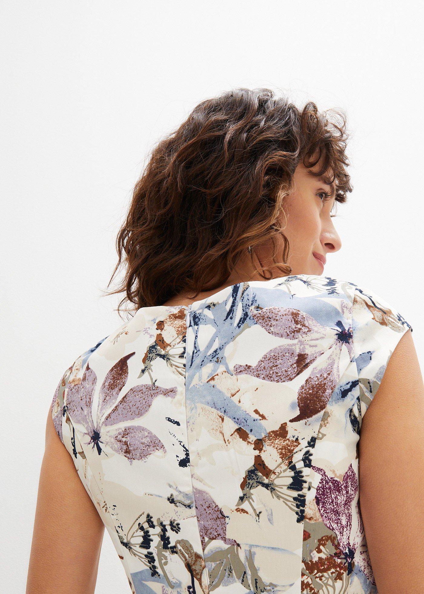 Sukienka ołówkowa z satyny bawełnianej - Bonprix