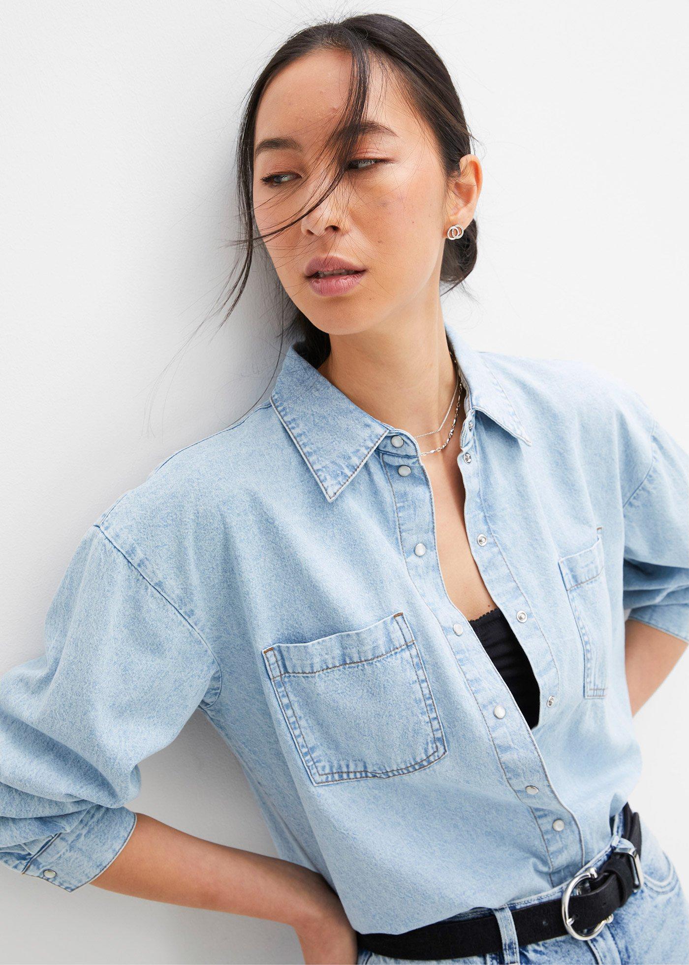 Koszula dżinsowa, oversized - Bonprix