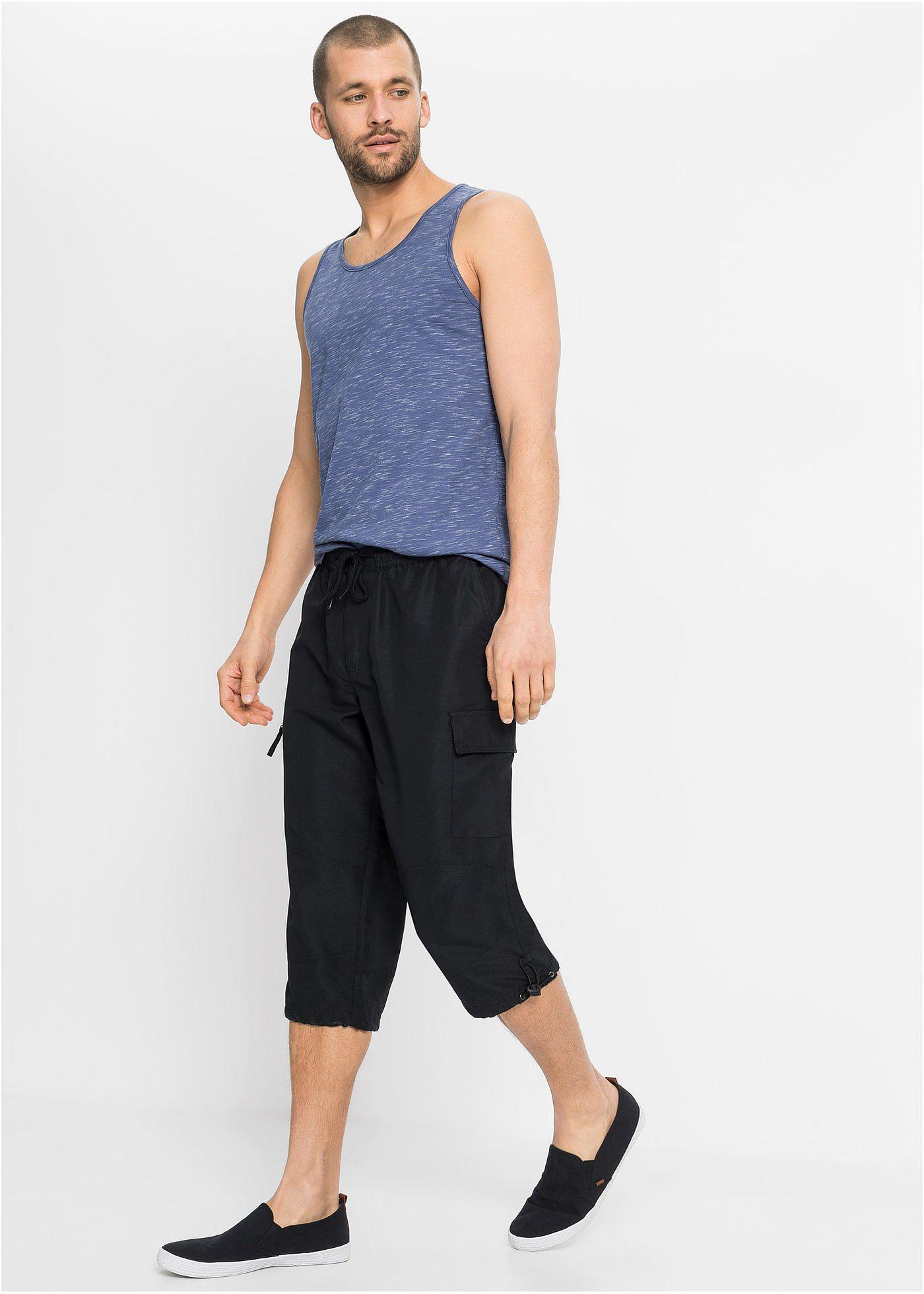 Spodnie 3/4 z mikrofazy, w wygodnym fasonie, Regular Fit - Bonprix