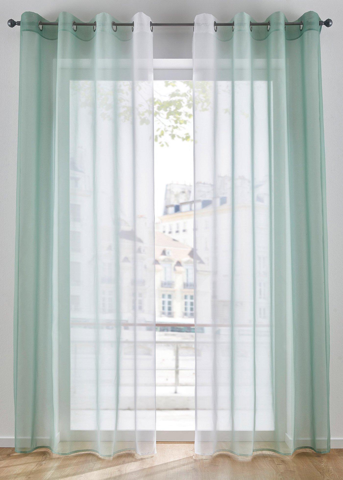 Lot de 2 voilages en tissu léger, aussi en XXL