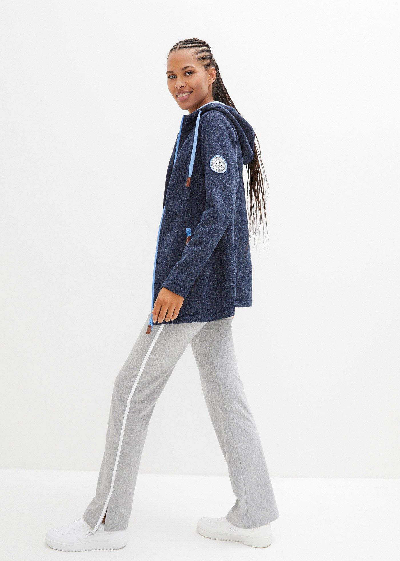 Bluza rozpinana z polaru, z kapturem - Bonprix